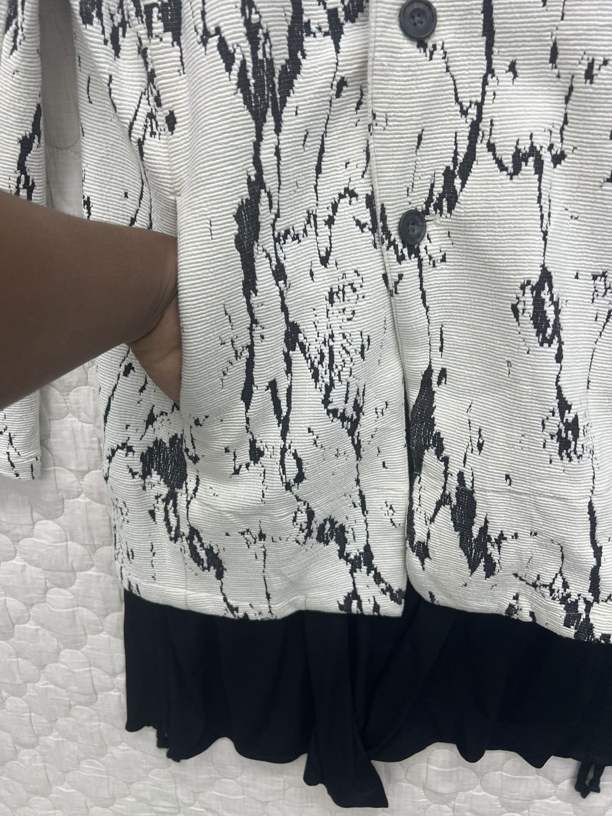 Tornado Mart ARCHIVES💥💥💥TORNADO MART CRACK JACQUARD GATHERED JACKET Size US M / EU 48-50 / 2 - 4 Thumbnail
