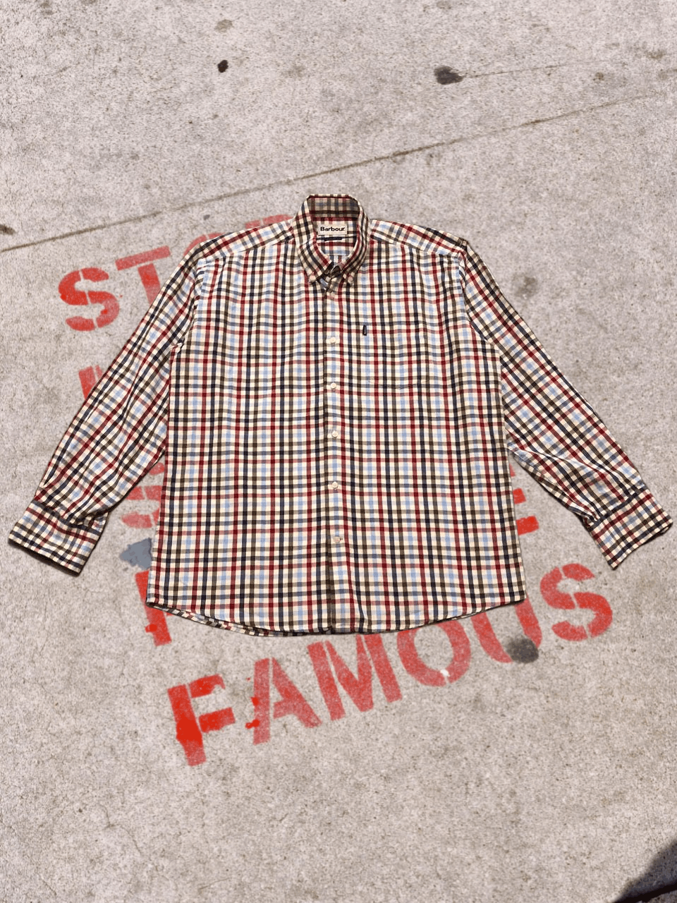 Barbour BARBOUR Plaid Button Up Shirt Large Slim Fit Size US L / EU 52-54 / 3 - 1 Thumbnail