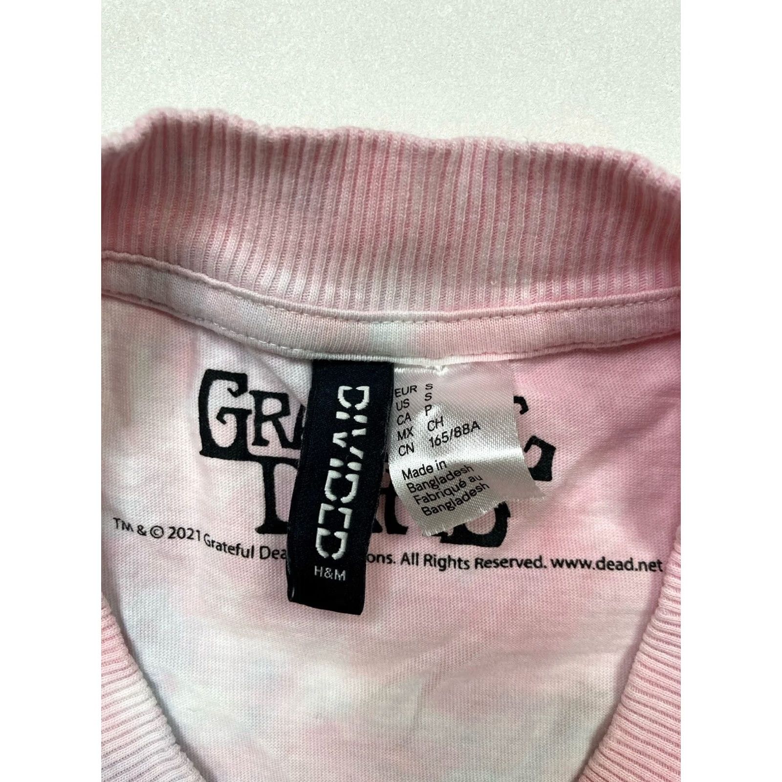 H&M H&M Grateful Dead Bear Graphic T-shirt Oversized Pink Blue Tie Dye Women Small Size S / US 4 / IT 40 - 5 Thumbnail