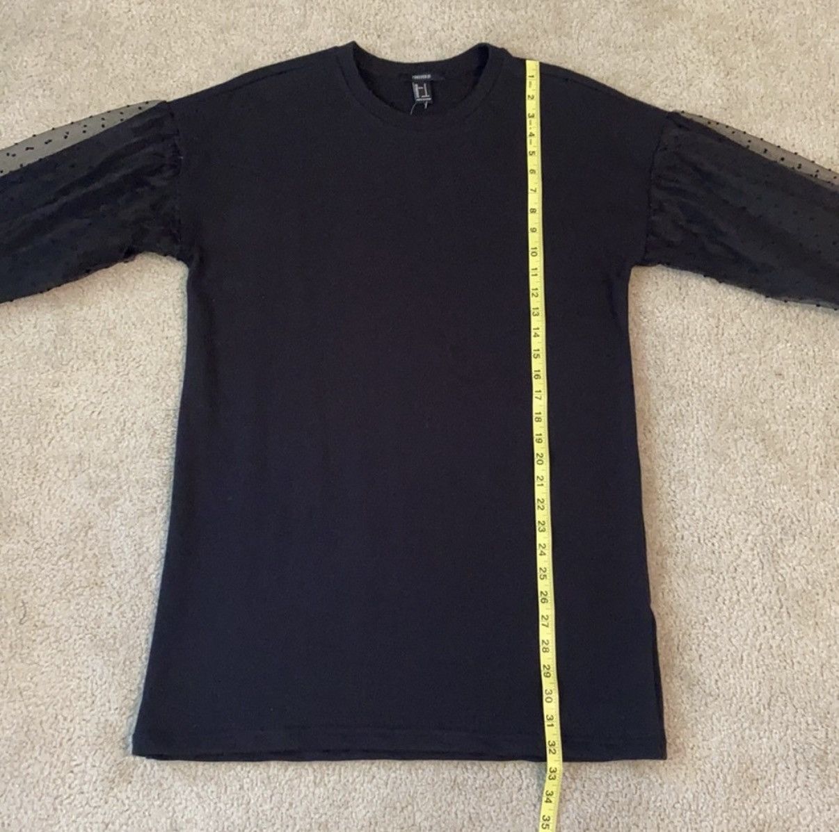 Forever 21 Forever 21 Black Sweatshirt Dress with Details Size S MWT Size S / US 4 / IT 40 - 8 Thumbnail