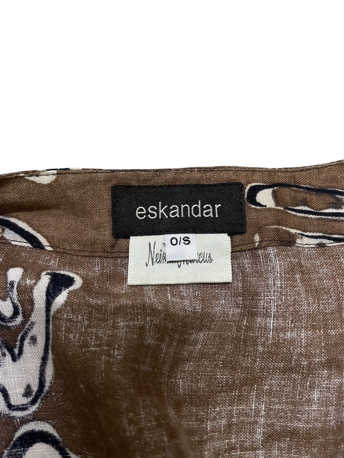 Vintage Vintage Eskandar Aboriginal Print Boat Neck 100%Line Tunic Size US XXL / EU 58 / 5 - 18 Thumbnail
