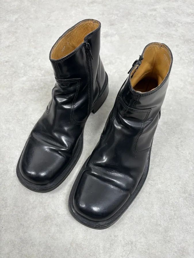 Dolce & Gabbana Dolce & Gabbana Black Minimalist Leather Boots Size US 7 / EU 40 - 3 Thumbnail