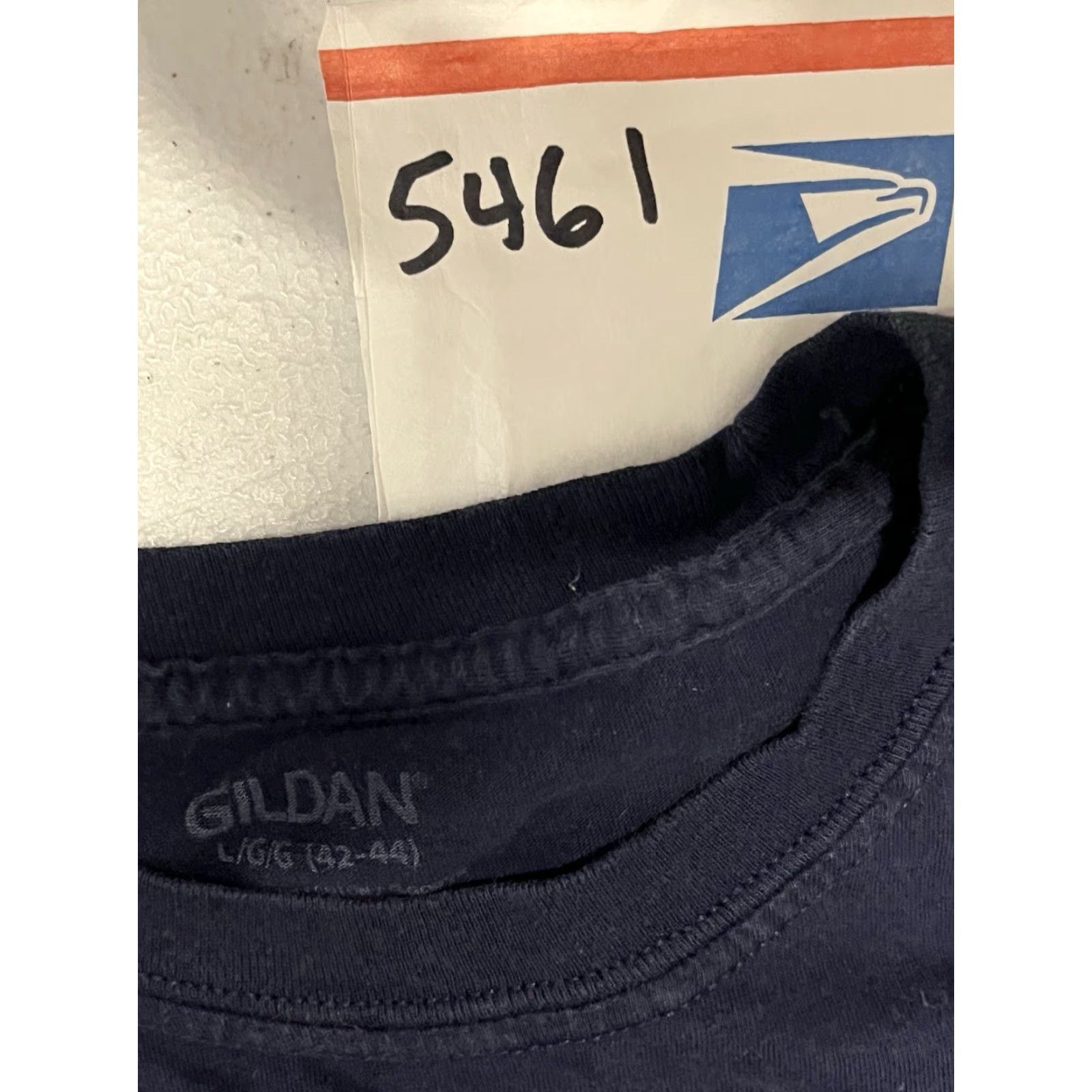 Gildan Gildan Men's T-Shirt Black Cotton Short Sleeve Crew Neck 42-44 Large Size L Regular Jersey Crew Neck Men Shirt Size US L / EU 52-54 / 3 - 7 Thumbnail