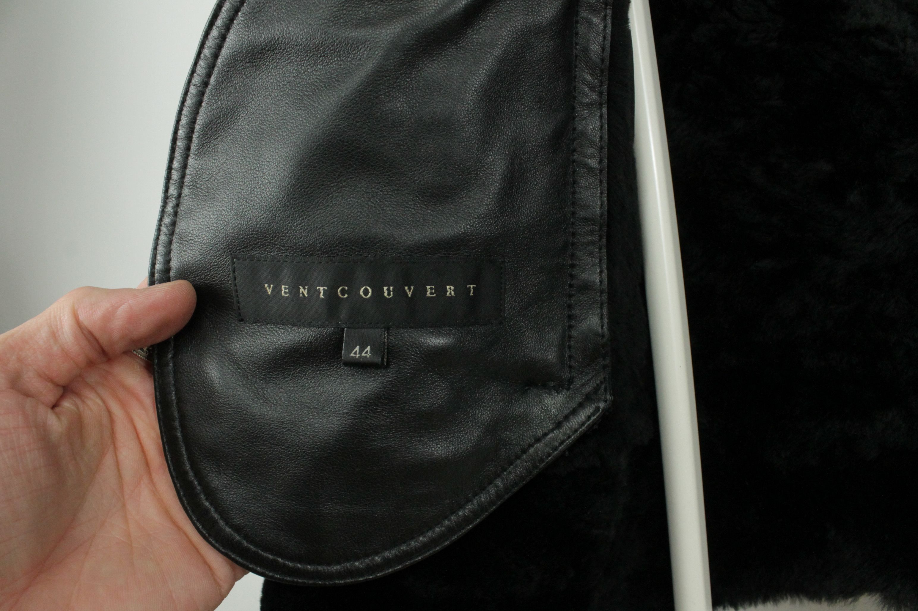 Other Ventcouvert Black Shearling Biker Jacket Women's Size L / US 10 / IT 46 - 9 Thumbnail