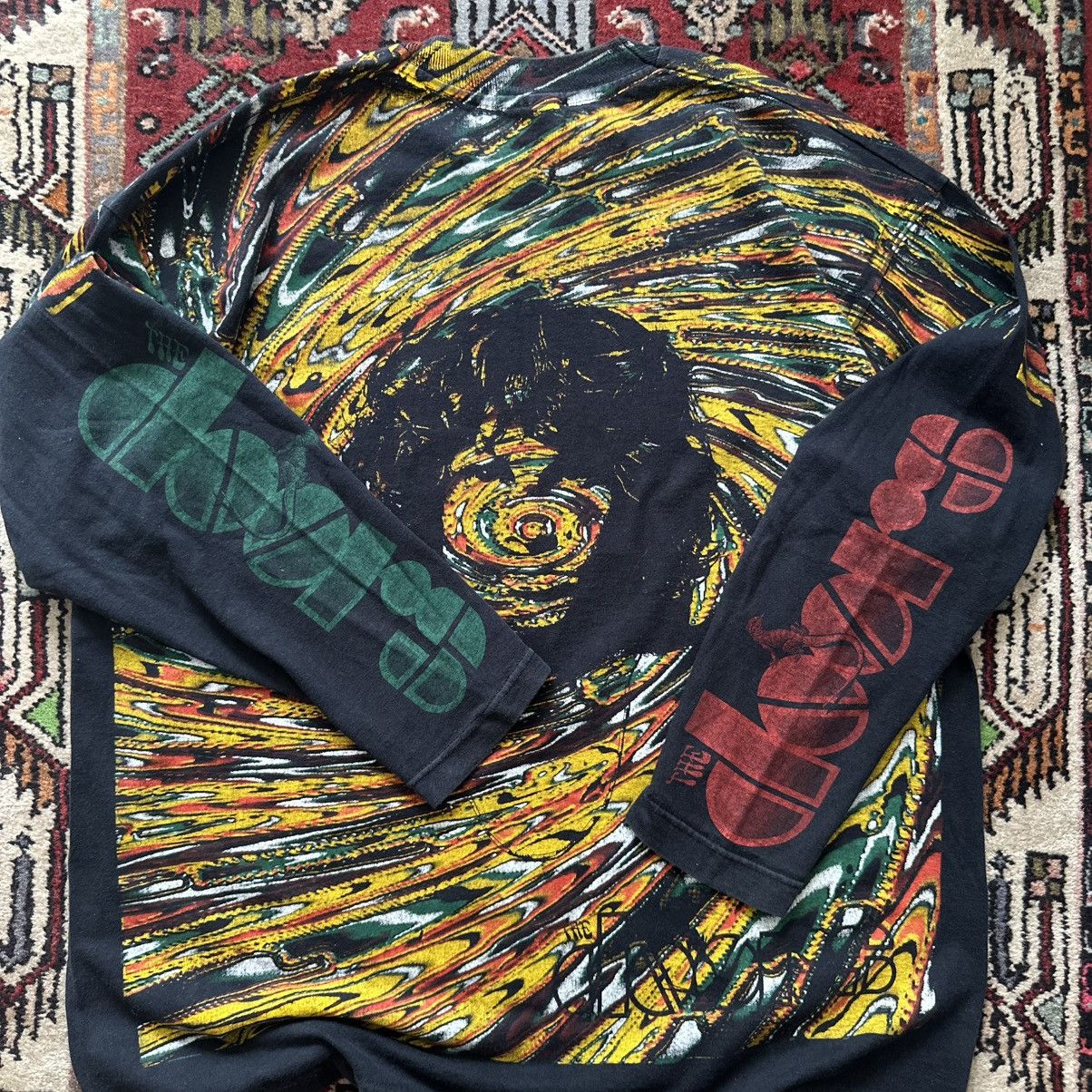 Vintage 90s The Doors Jim Morrison Psychedelic Long Sleeve Vintage Size US XL / EU 56 / 4 - 14 Thumbnail