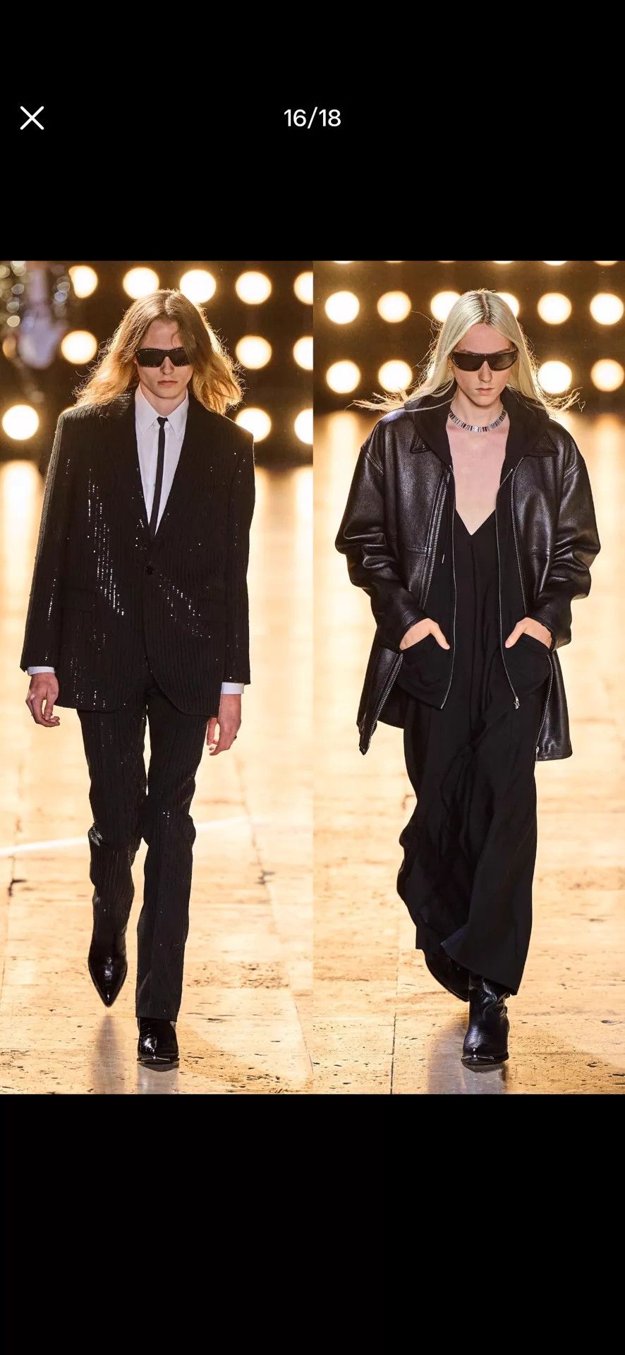 Celine Celine 23ss Hedi beaded men's suit 48 NWT Size 48R - 4 Thumbnail
