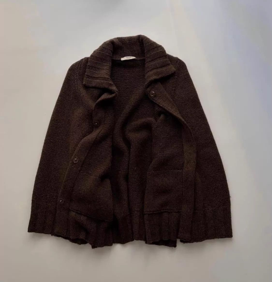 Prada Prada Vintage Thames Brown Knit Jacket 42 Size M / US 6-8 / IT 42-44 - 4 Thumbnail