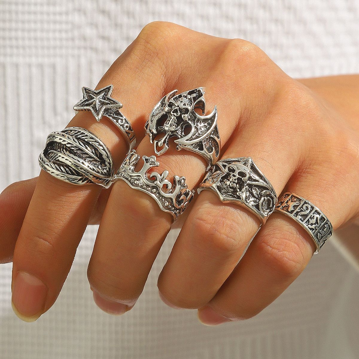 Jewelry Matchless Jewelry Rings Open Size Chrome Ring (Size 7-13) Size ONE SIZE - 5 Thumbnail