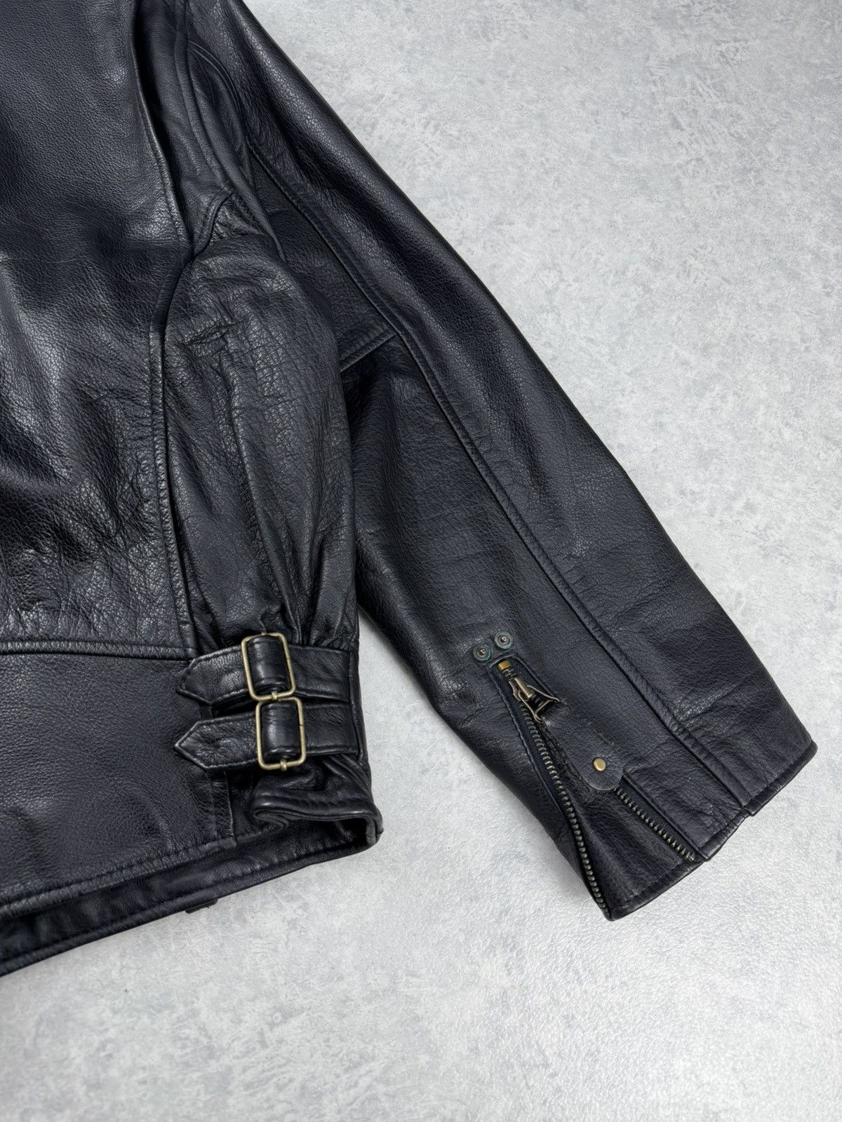 Genuine Leather Vintage Eagle Force Leather Motorcycle Biker Jacket Black Size US M / EU 48-50 / 2 - 12 Thumbnail