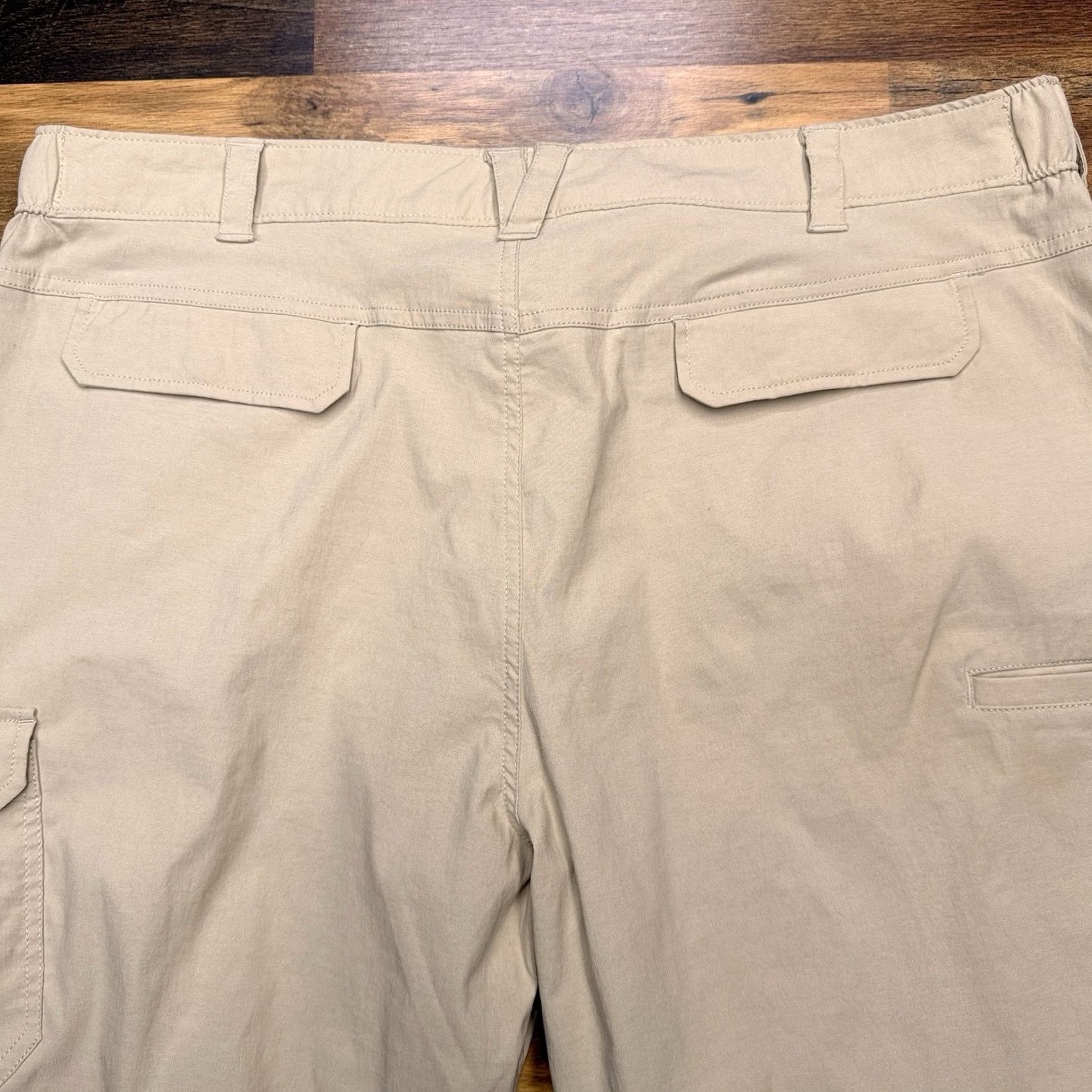 Duluth Trading Company Duluth Trading Company Cargo Pants Womens 18x31 Khaki High Rise Stretch Nylon Outdoor Size 40" / US 18 - 7 Thumbnail