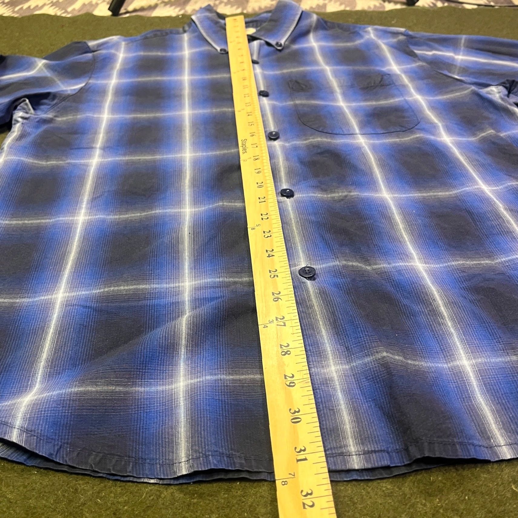 Levi's Levi's Shirt Mens Medium Blue Plaid Button-Up Cotton Casual Classic Size US M / EU 48-50 / 2 - 6 Thumbnail