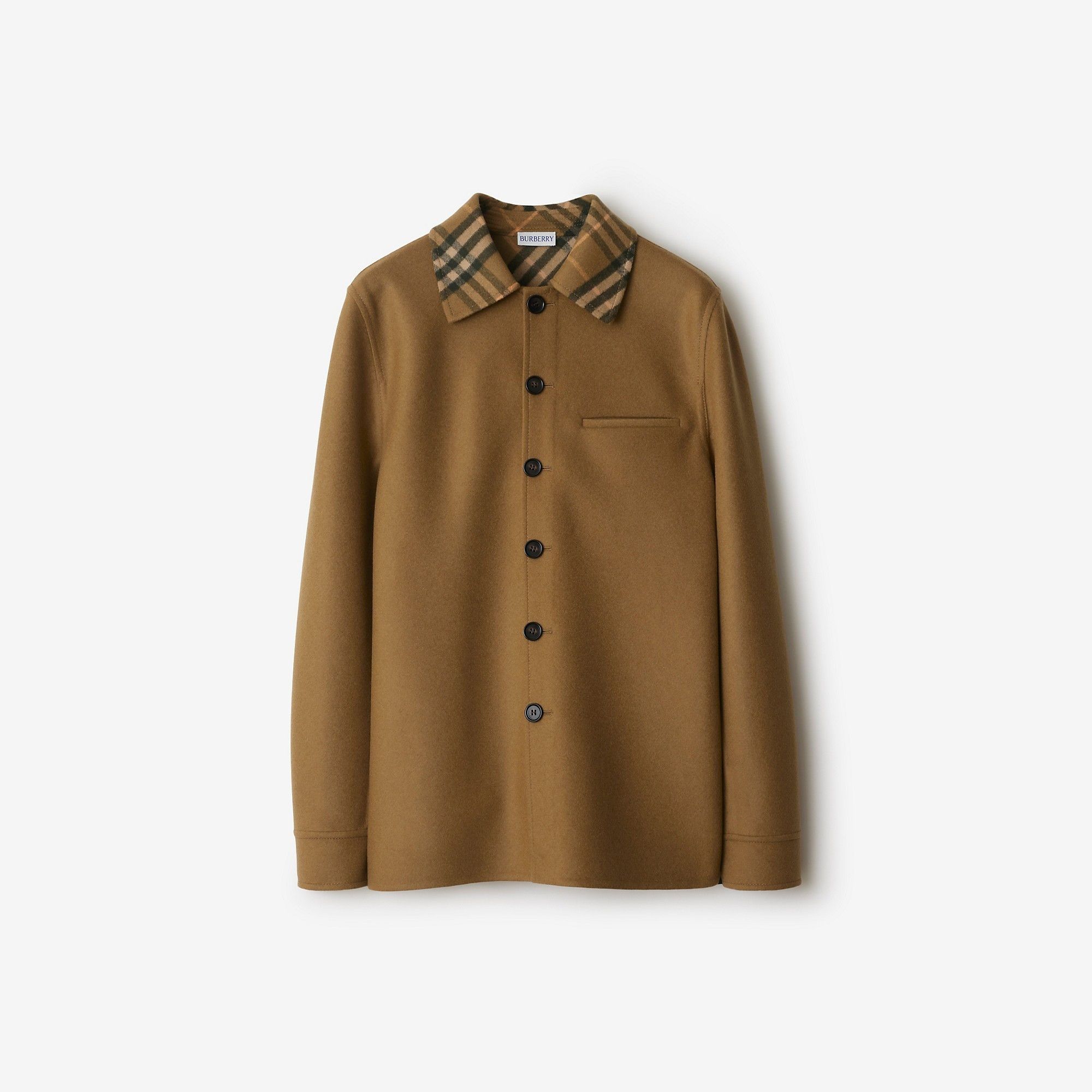 Burberry o1w1db10326 Wool Overshirt in Shrew Size L / US 10 / IT 46 - 1 Thumbnail