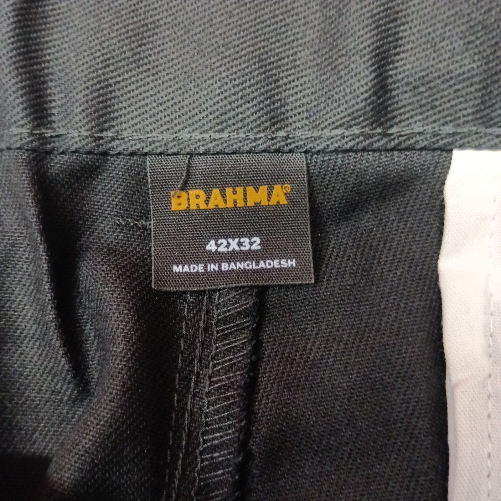 Other Brahma Men's Work Tough Pants Size 42x32 Black Relaxed Fit Size US 42 / EU 58 - 5 Thumbnail