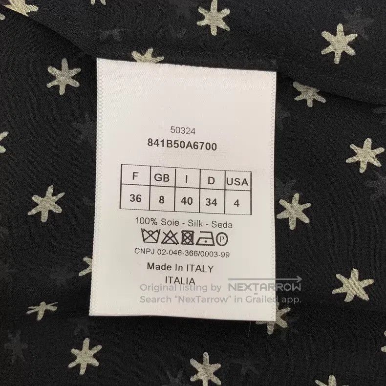Dior Dior Black polka dot bee embroidery mulberry silk round ne Size XS / US 0-2 / IT 36-38 - 8 Thumbnail