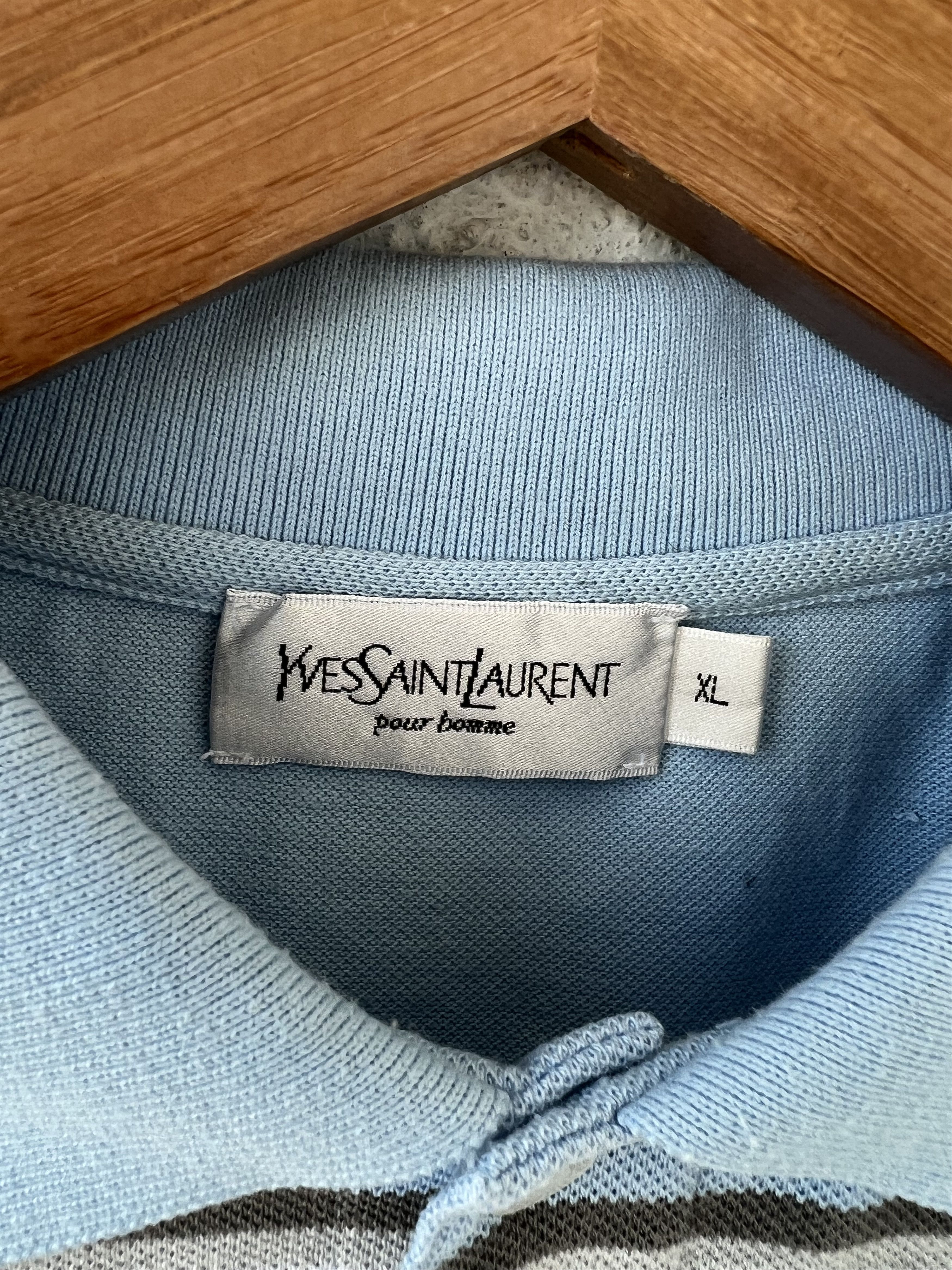 Saint Laurent Paris × Yves Saint Laurent Yves Saint Laurent Polo Shirt Xl Size US XL / EU 56 / 4 - 3 Thumbnail