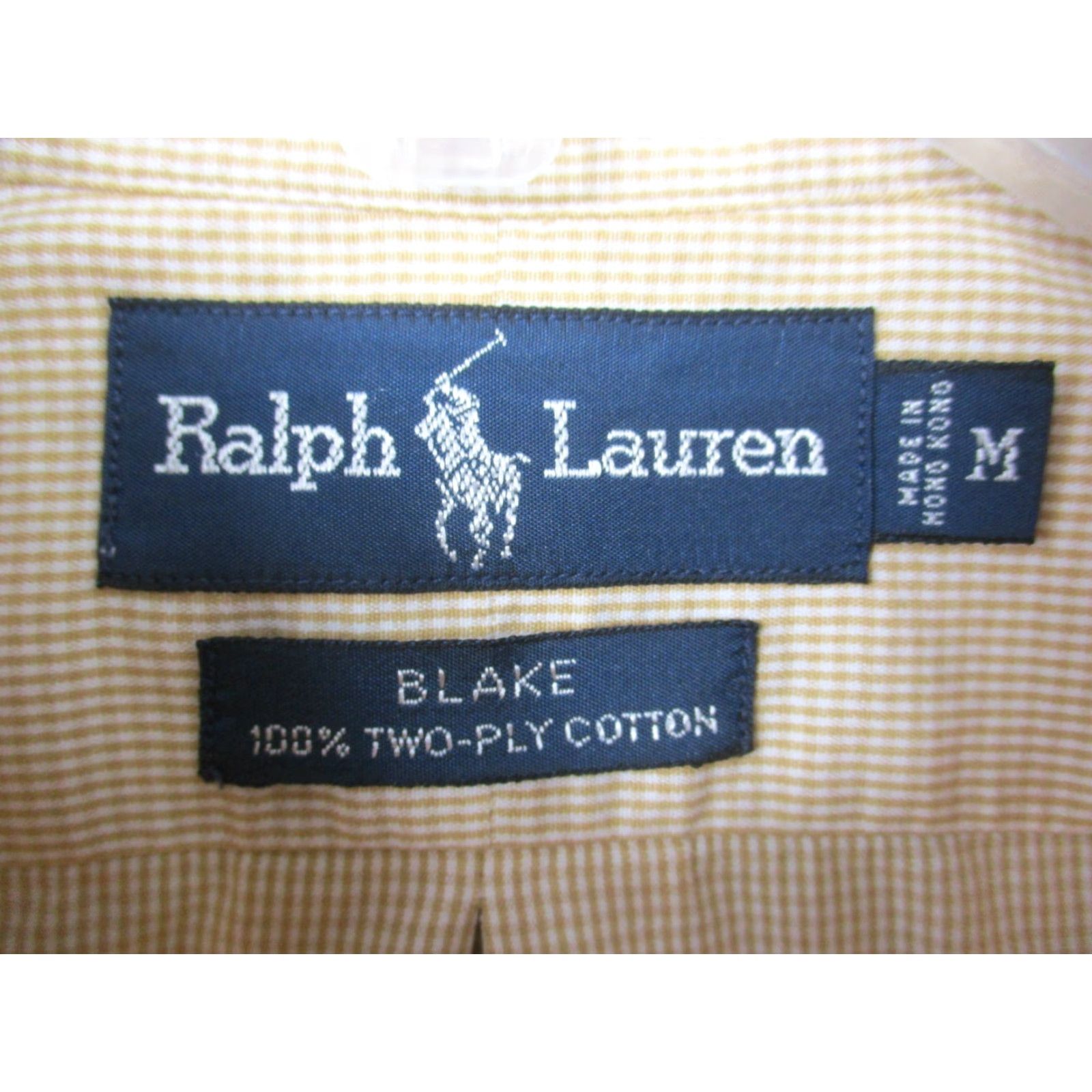 Polo Ralph Lauren VINTAGE Polo Ralph Lauren Blake Shirt Men Beige Plaid Gingham Brown Pony XL Size US XL / EU 56 / 4 - 5 Thumbnail