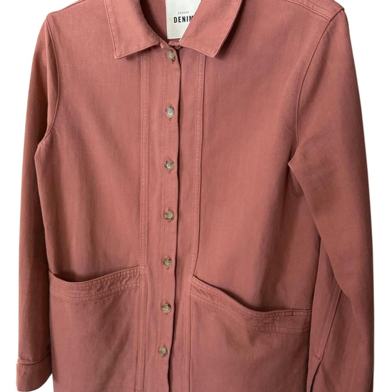 Sezane Sezane Will Jacket pink cotton Size xs bust 36 Size XS / US 0-2 / IT 36-38 - 2 Thumbnail