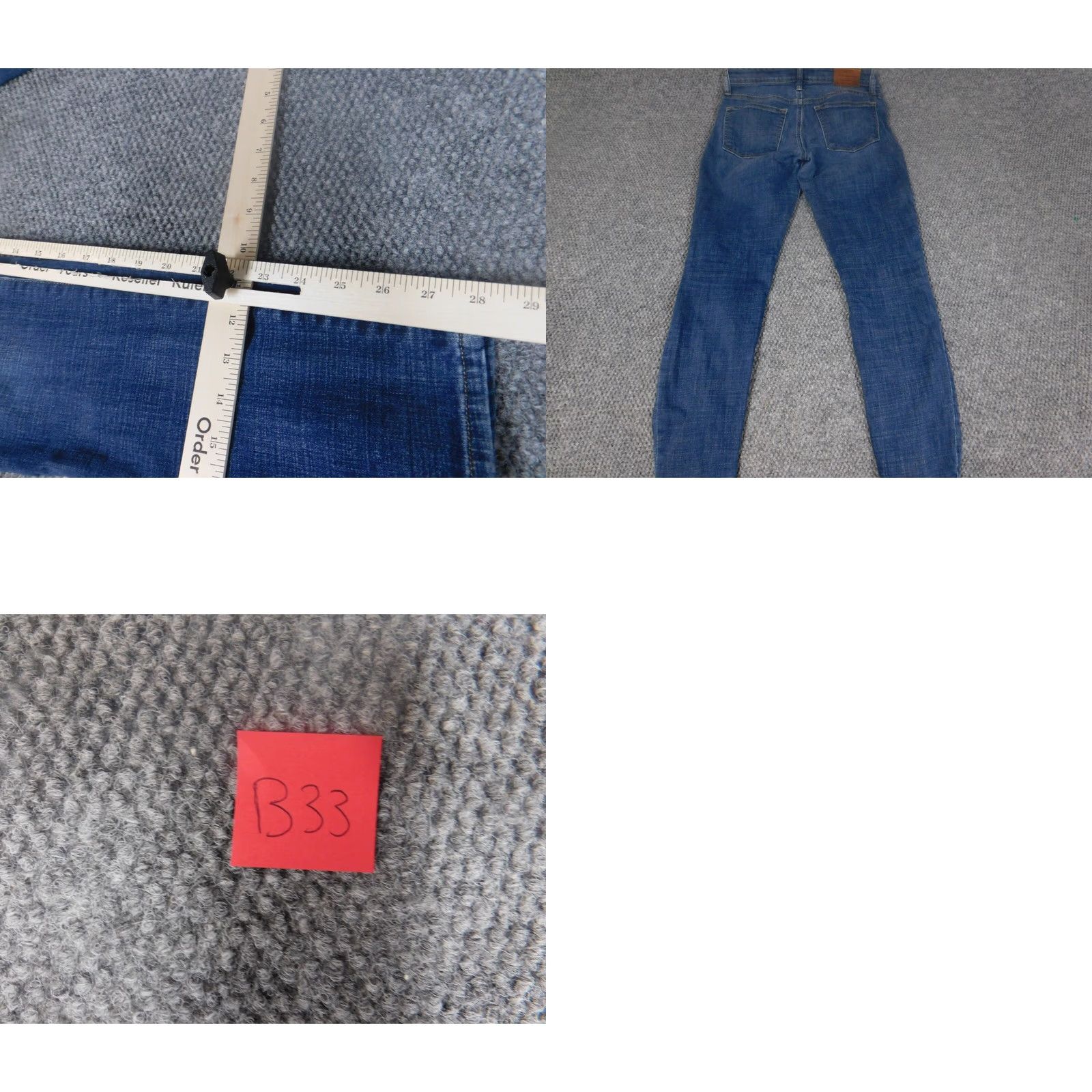 Lucky Brand Lucky Brand Jeans Womens 4 Blue Skinny Ava Denim Stretch Classic Regular Inseam 28in Zipper Button Fly Womens Jeans Size 27" / US 4 / IT 40 - 8 Thumbnail