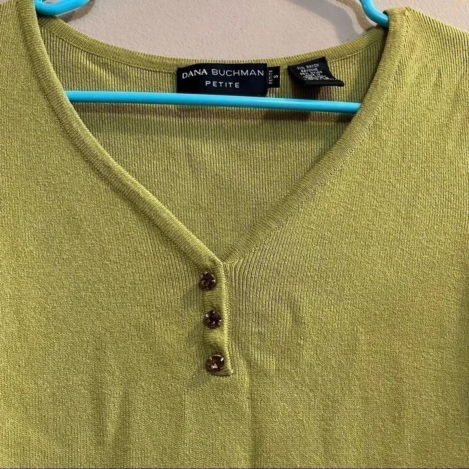 Other Dana Buchman Petite Pullover Sweater Size S 3/4 Sleeves Size S / US 4 / IT 40 - 2 Thumbnail