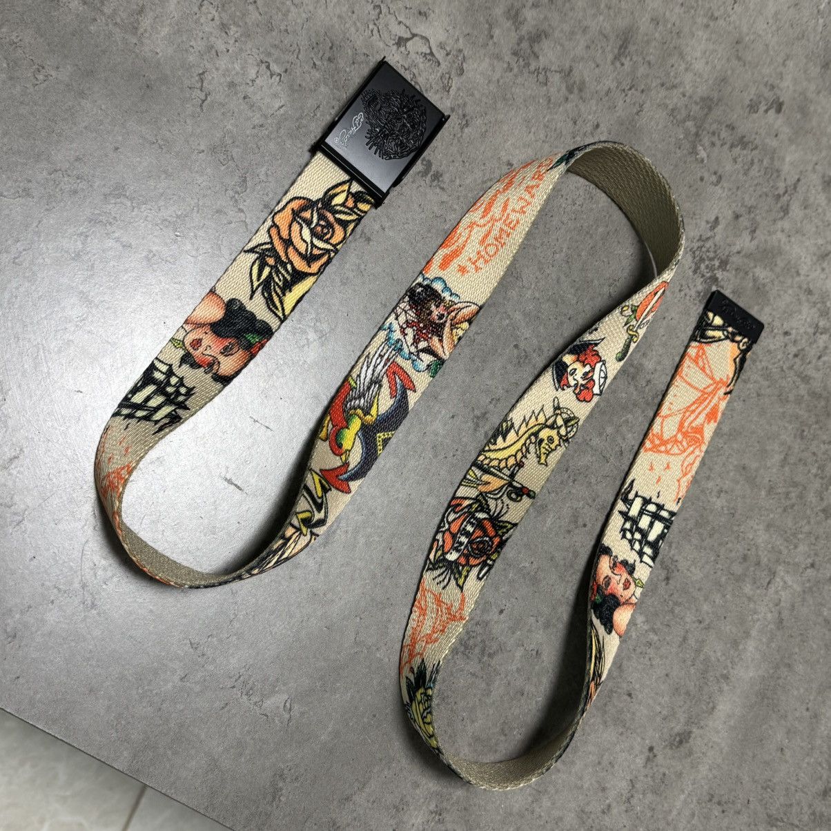 Ed Hardy Ed Hardy Y2K Beige Belt Size ONE SIZE - 4 Thumbnail
