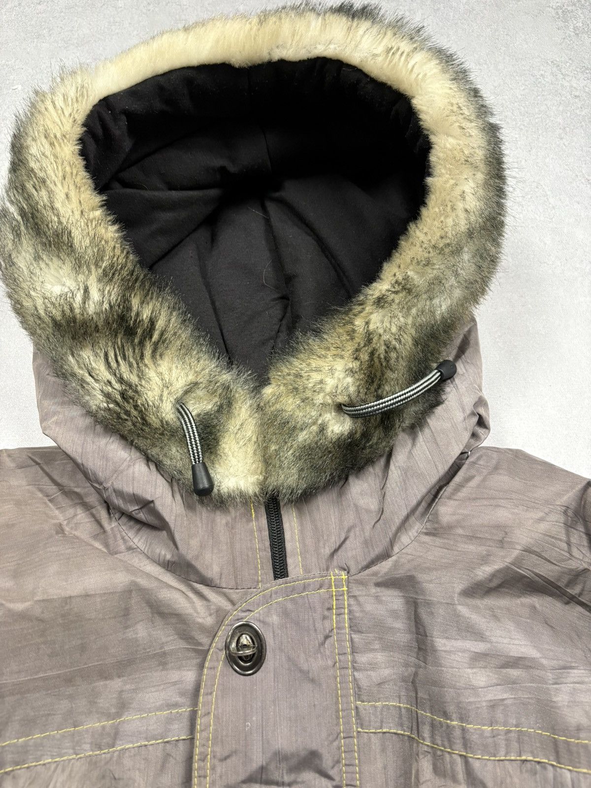 Adidas Vintage 90s Adidas Take Off Fur Hood Archive Jacket Y2K Rare Size US M / EU 48-50 / 2 - 7 Thumbnail