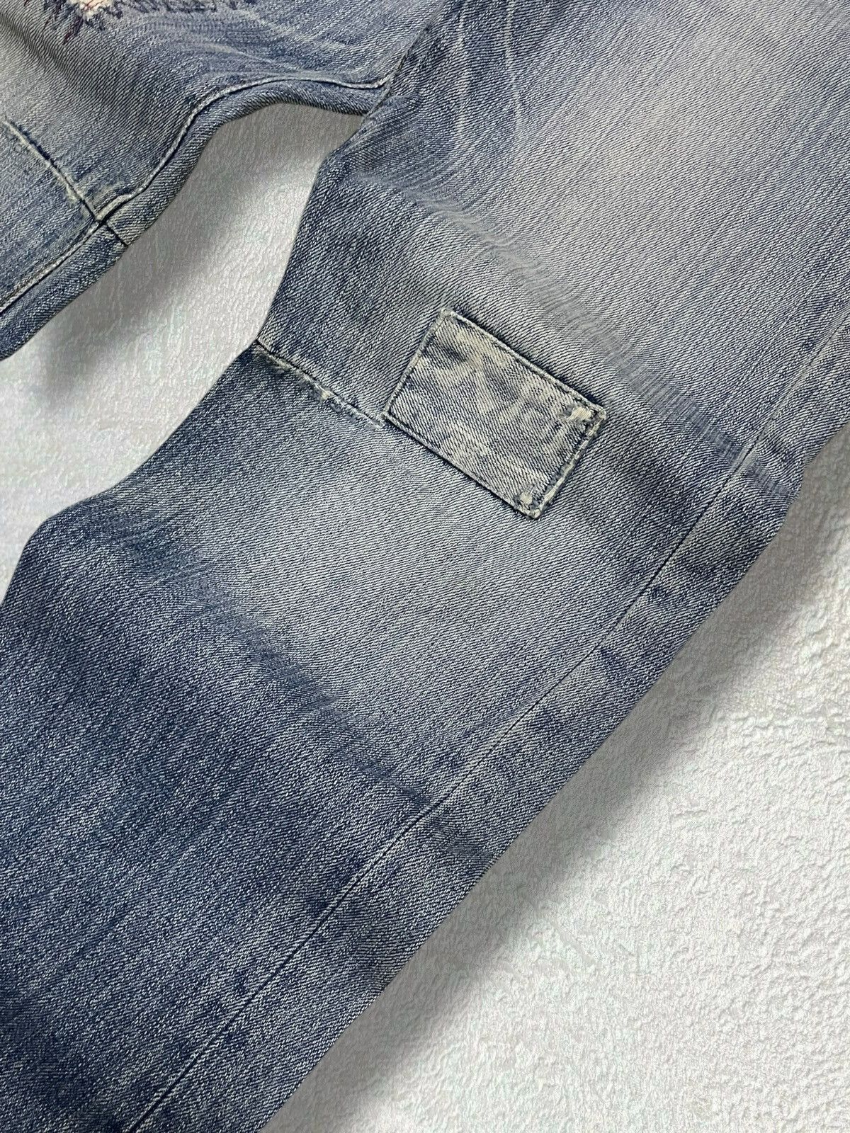 Hysteric Glamour Vintage 1990s Japan Designer Trash Karakuri Yakuza Denim Size US 32 / EU 48 - 8 Thumbnail
