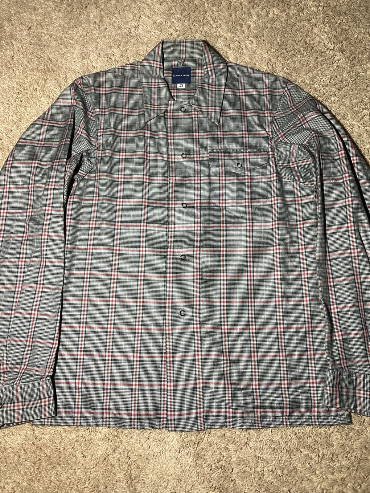 Number (N)ine 1998 Number (N)ine Prince of Wales Shirt Jacket 98 90s Plaid Size US M / EU 48-50 / 2 - 2 Thumbnail