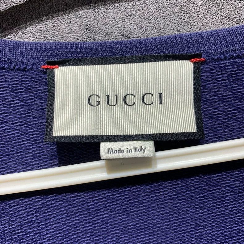 Gucci Gucci Rabbit embroidered blue sweatshirt 2501-Nextarrow Size US L / EU 52-54 / 3 - 4 Thumbnail