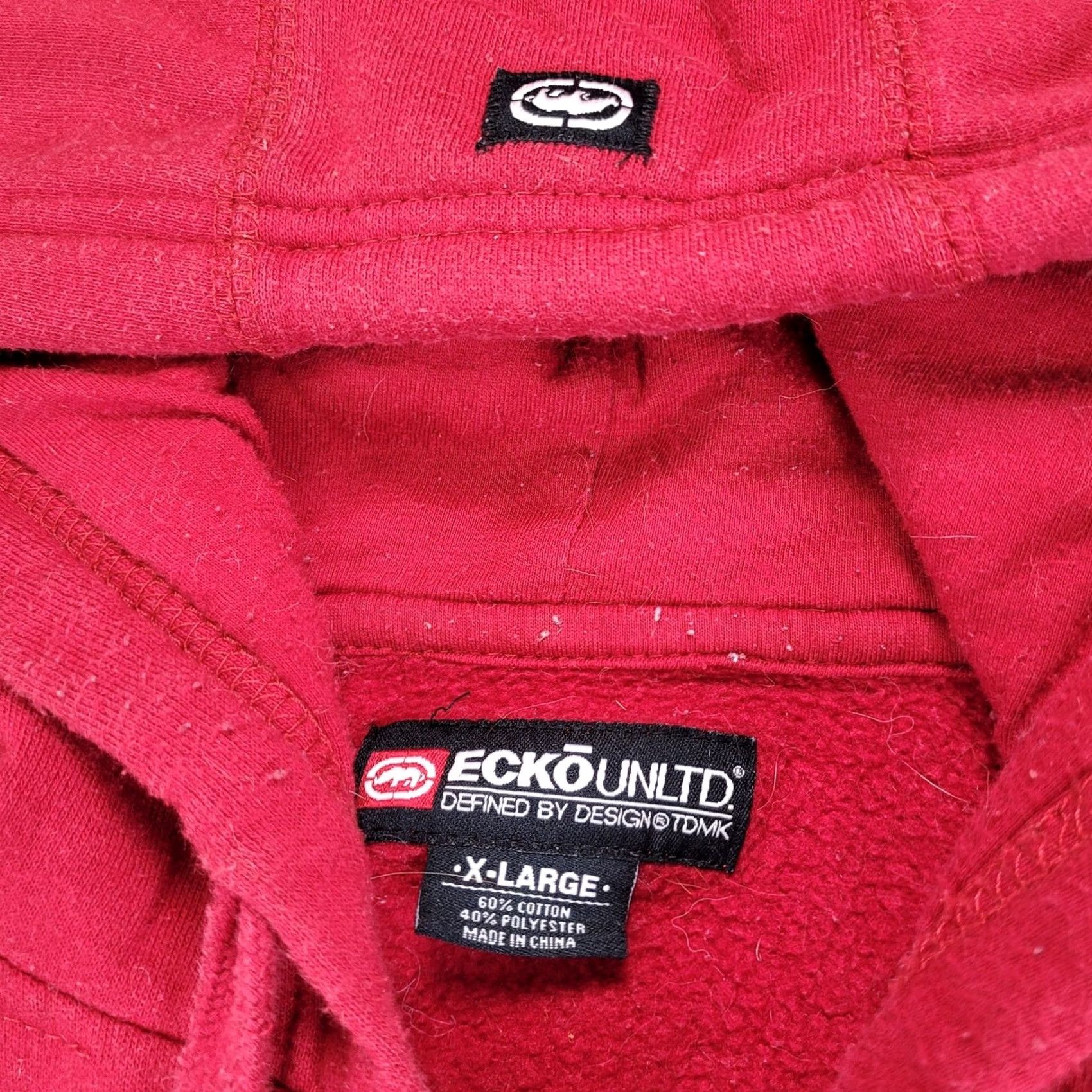 Ecko Unltd. Ecko Unltd Red Graphic Hoodie Full Zip Sweatshirt XL Mens Y2K Rhino Logo Size US XL / EU 56 / 4 - 2 Thumbnail