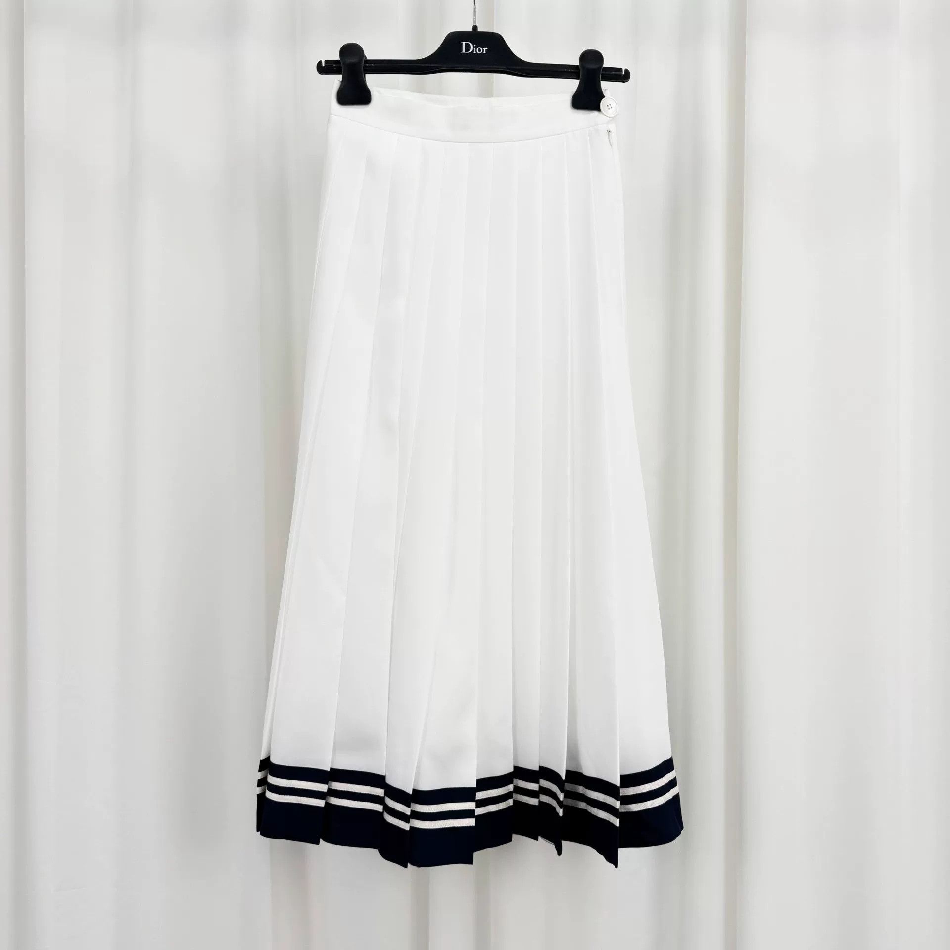 Miu Miu Miu Miu Nautical Pleated Long Skirt Size 38" / US 16 / IT 52 - 1 Thumbnail