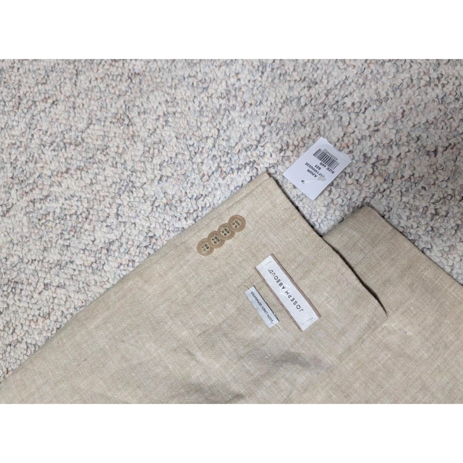 Joseph Abboud VINTAGE Joseph Abboud blazer LINEN sportscoat 44R tan brown NWT blazer Linen Slim fit Men Size 44R - 6 Thumbnail