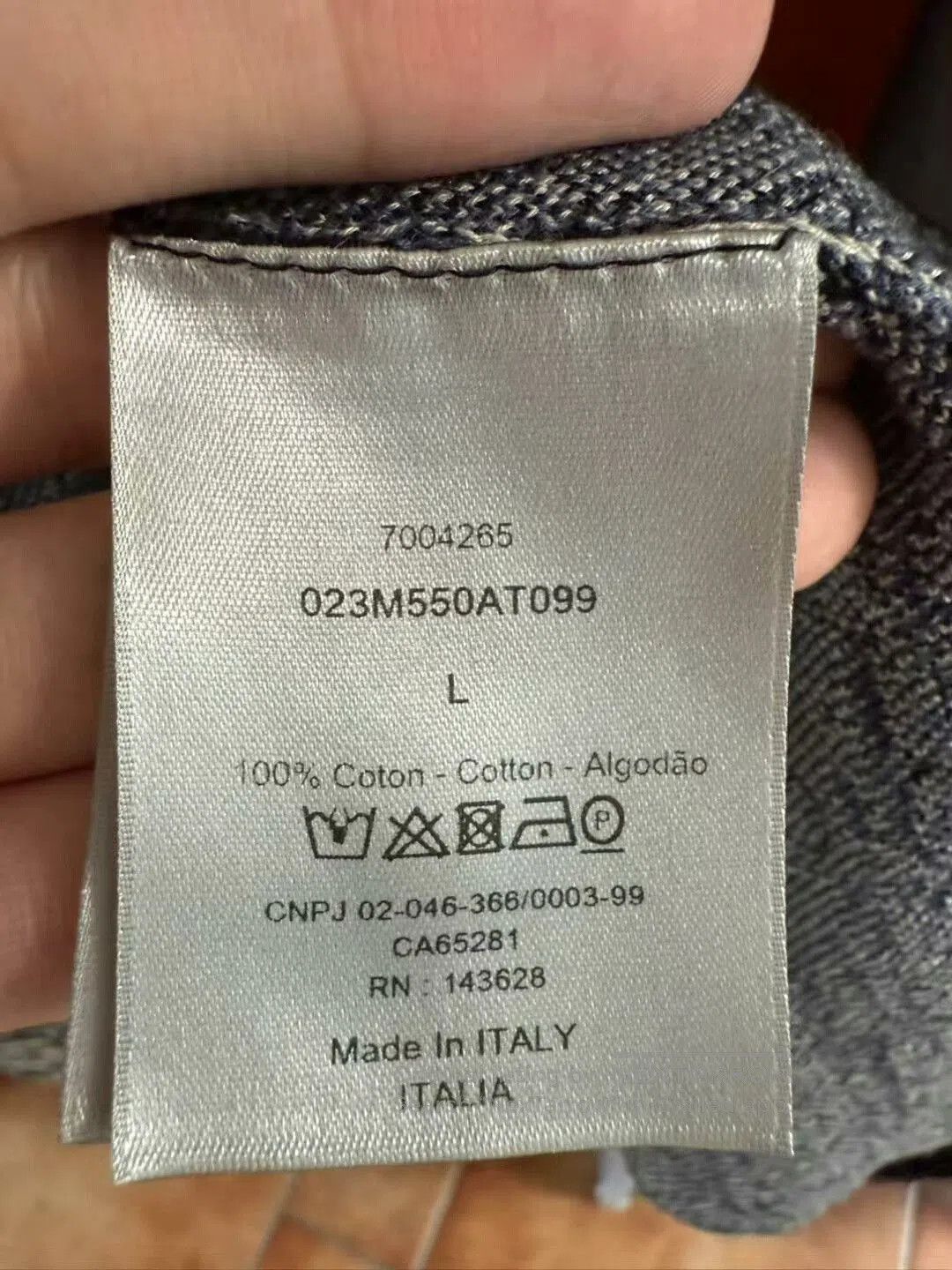 Dior dior logo print shirt with tag size L. Size US L / EU 52-54 / 3 - 4 Thumbnail