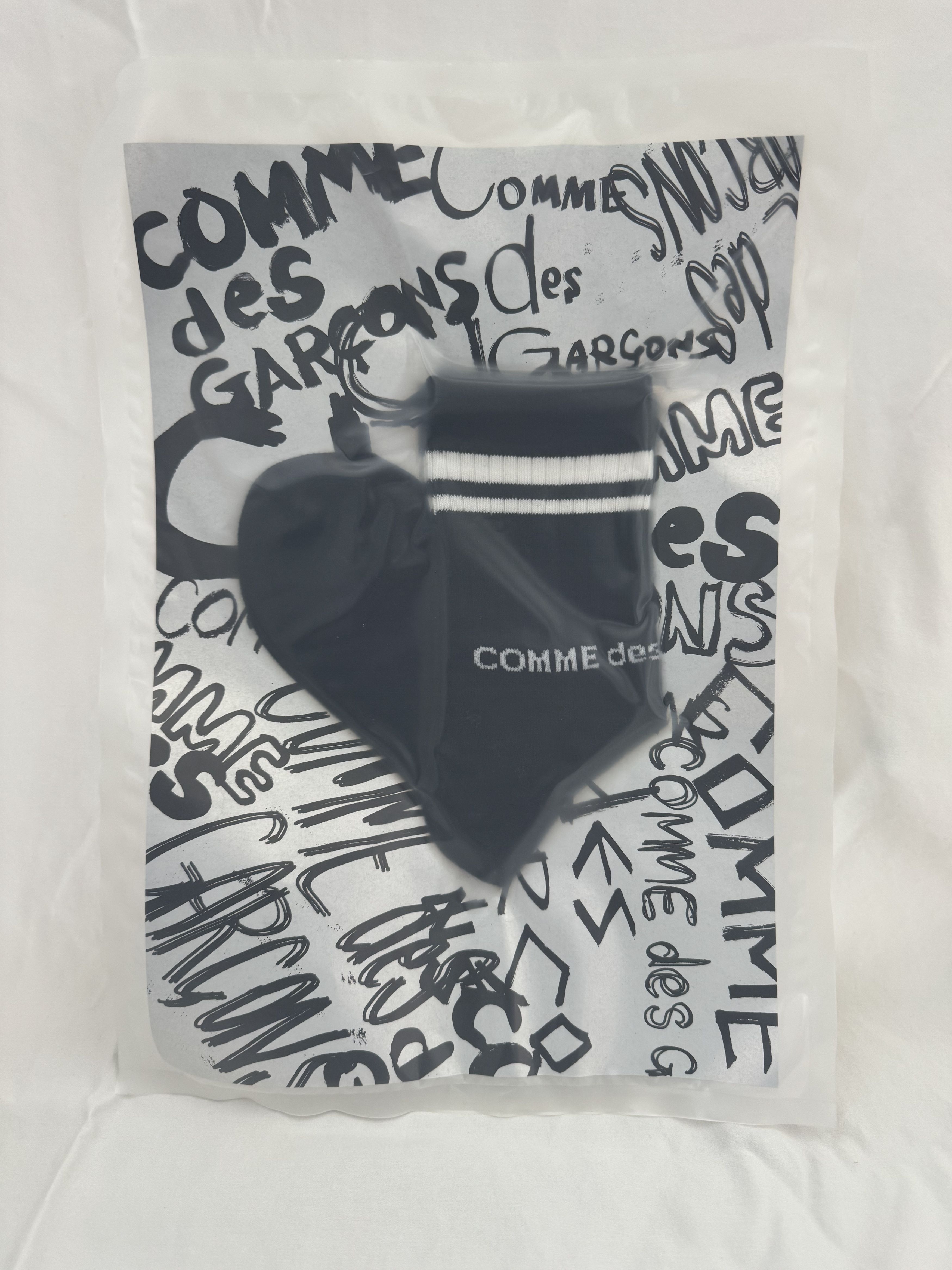 Comme des Garcons Comme des Garçons Logo-print Varsity ankle socks - Black Size ONE SIZE - 1 Thumbnail