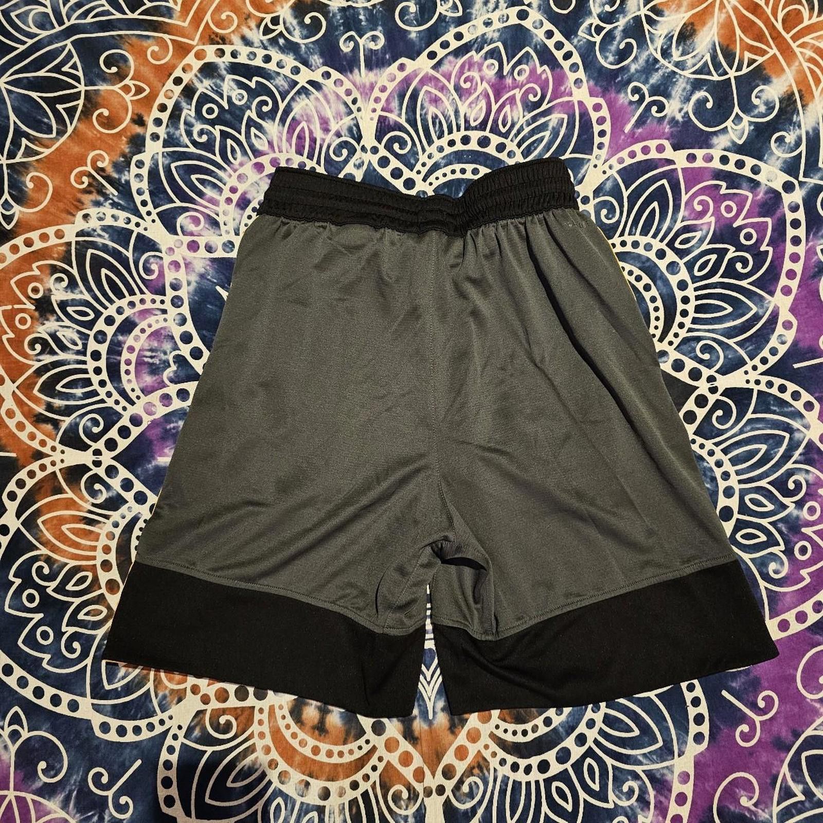 Adidas Adidas Youth Boys Large Grey and Yellow Shorts Size ONE SIZE - 5 Thumbnail