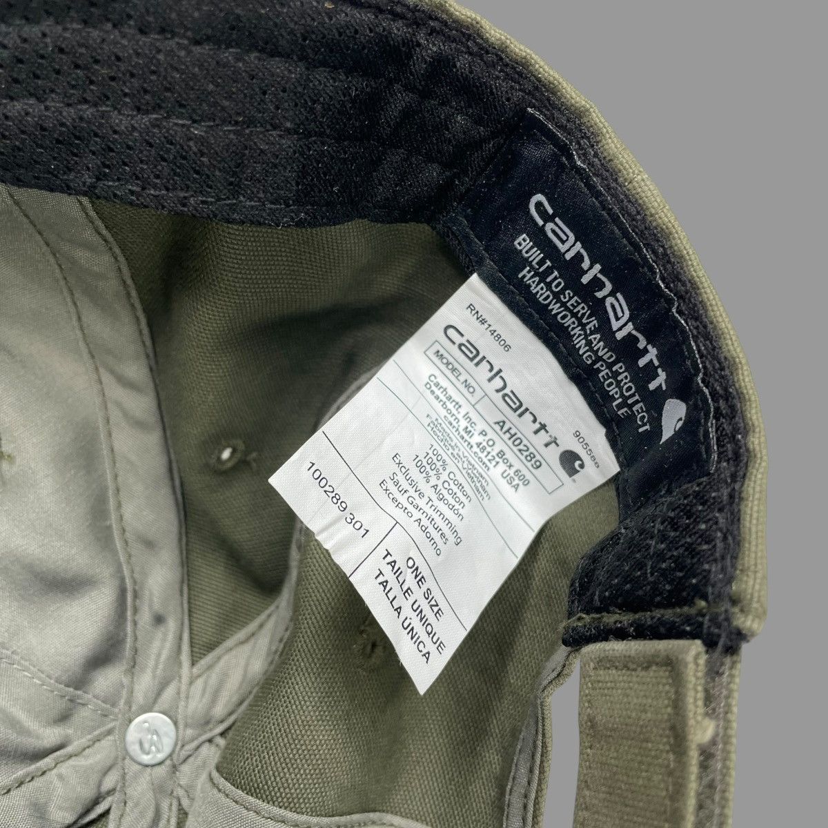 Carhartt × Vintage Vintage 90s Carhartt canvas hat Size ONE SIZE - 4 Thumbnail
