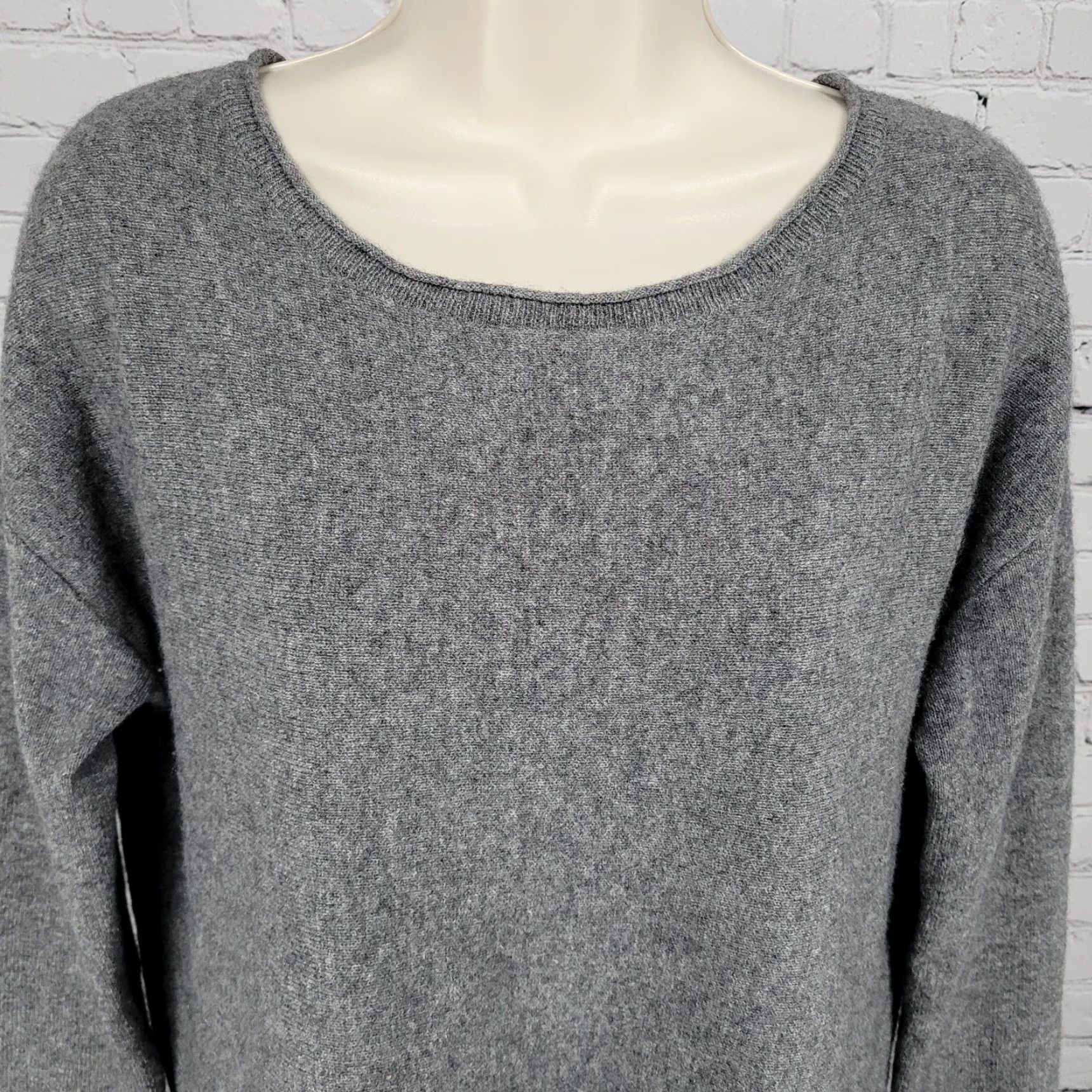 Vintage Caslon 100% Cashmere Lightweight Pullover Sweater Womens M Gray Size M / US 6-8 / IT 42-44 - 4 Thumbnail