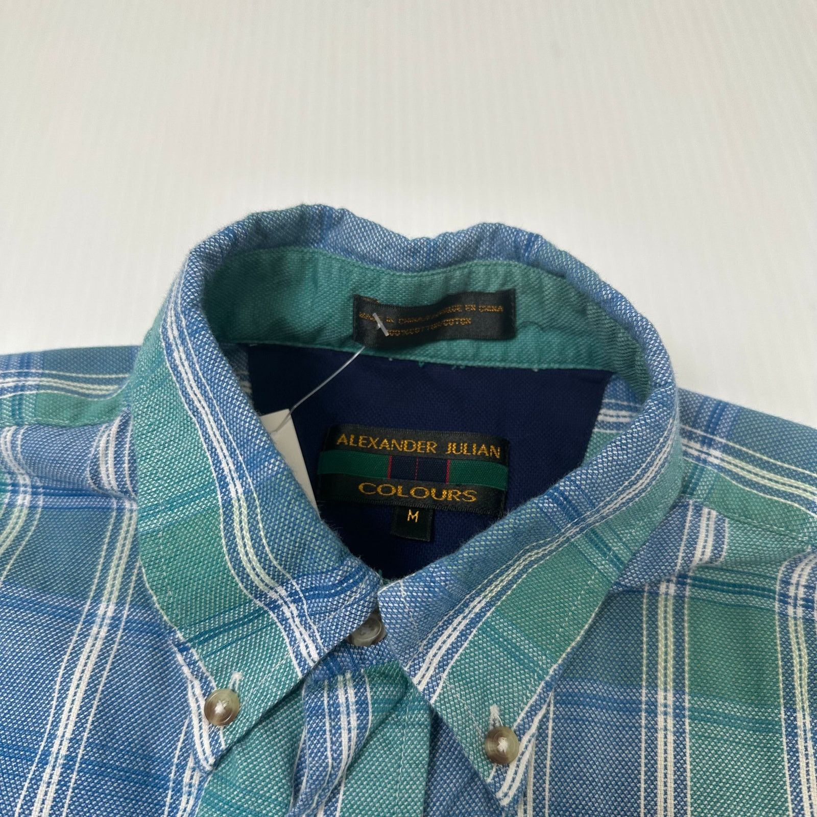 Vintage Vintage Alexander Julian Plaid Short Sleeve Button Up M Size US M / EU 48-50 / 2 - 3 Thumbnail
