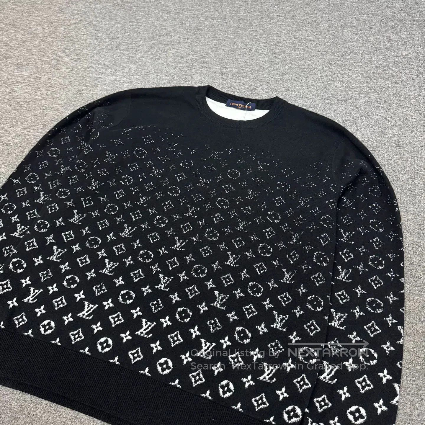 Visvim Louis Vuitton Black Monogram Knit Sweater. Size US L / EU 52-54 / 3 - 4 Thumbnail