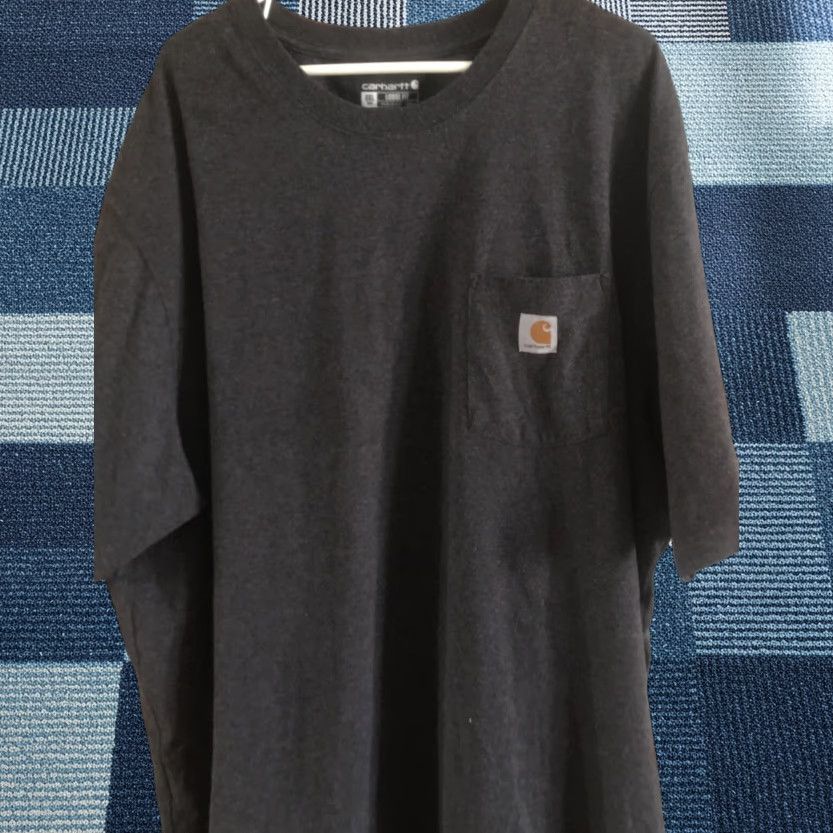Carhartt Carhartt Shirt 3XL Gray Regular Fit Short Sleeve Crew Neck Pocket Logo T-Shirt Men Size US XXL / EU 58 / 5 - 1 Thumbnail
