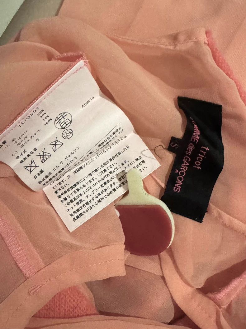 Comme des Garcons Comme Des Garcons Pink stitching knit dress Size S / US 4 / IT 40 - 9 Thumbnail