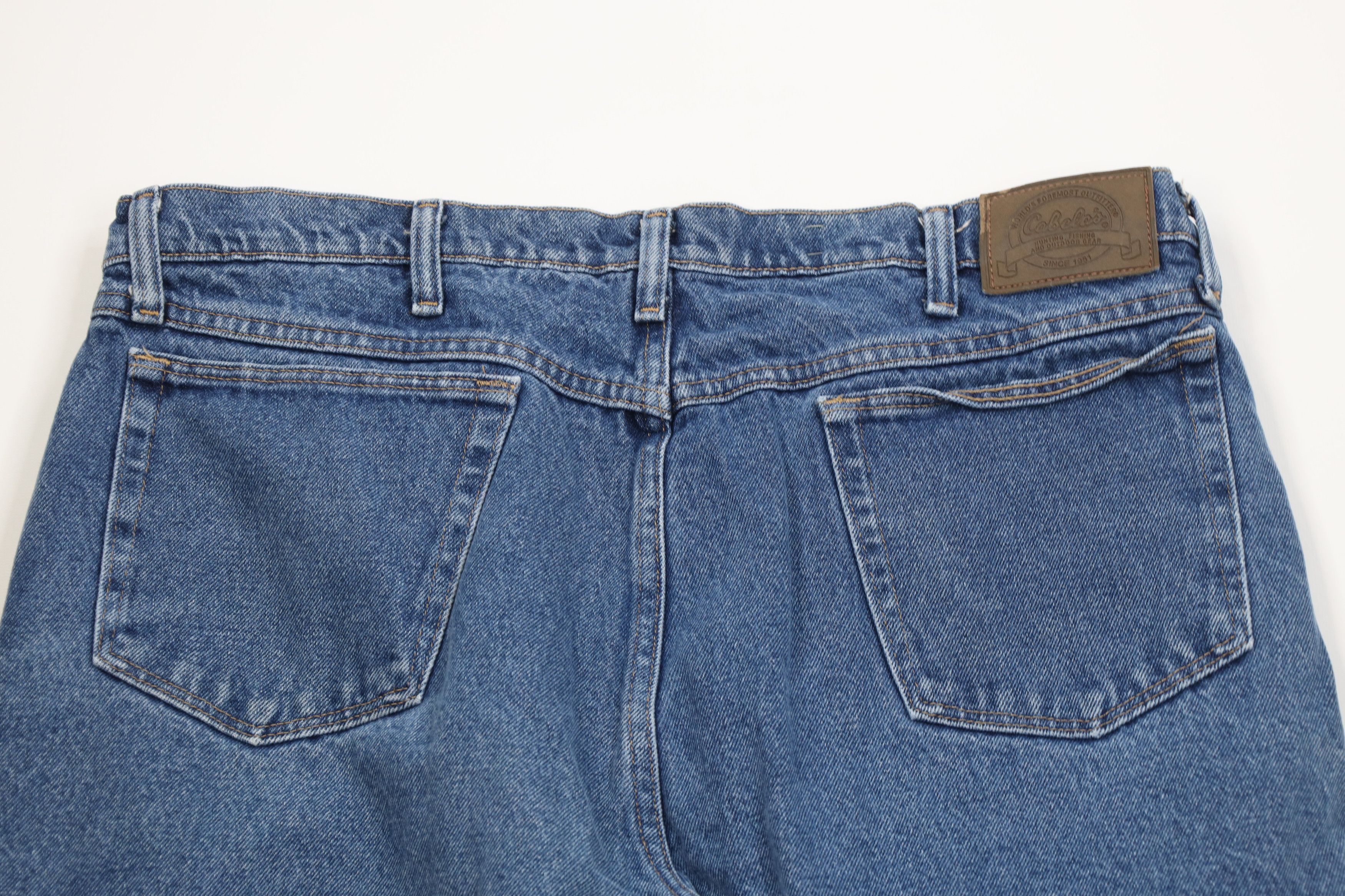 Cabelas Vintage Cabelas Flannel Lined Relaxed Fit Denim Jeans Blue Size US 38 / EU 54 - 11 Thumbnail