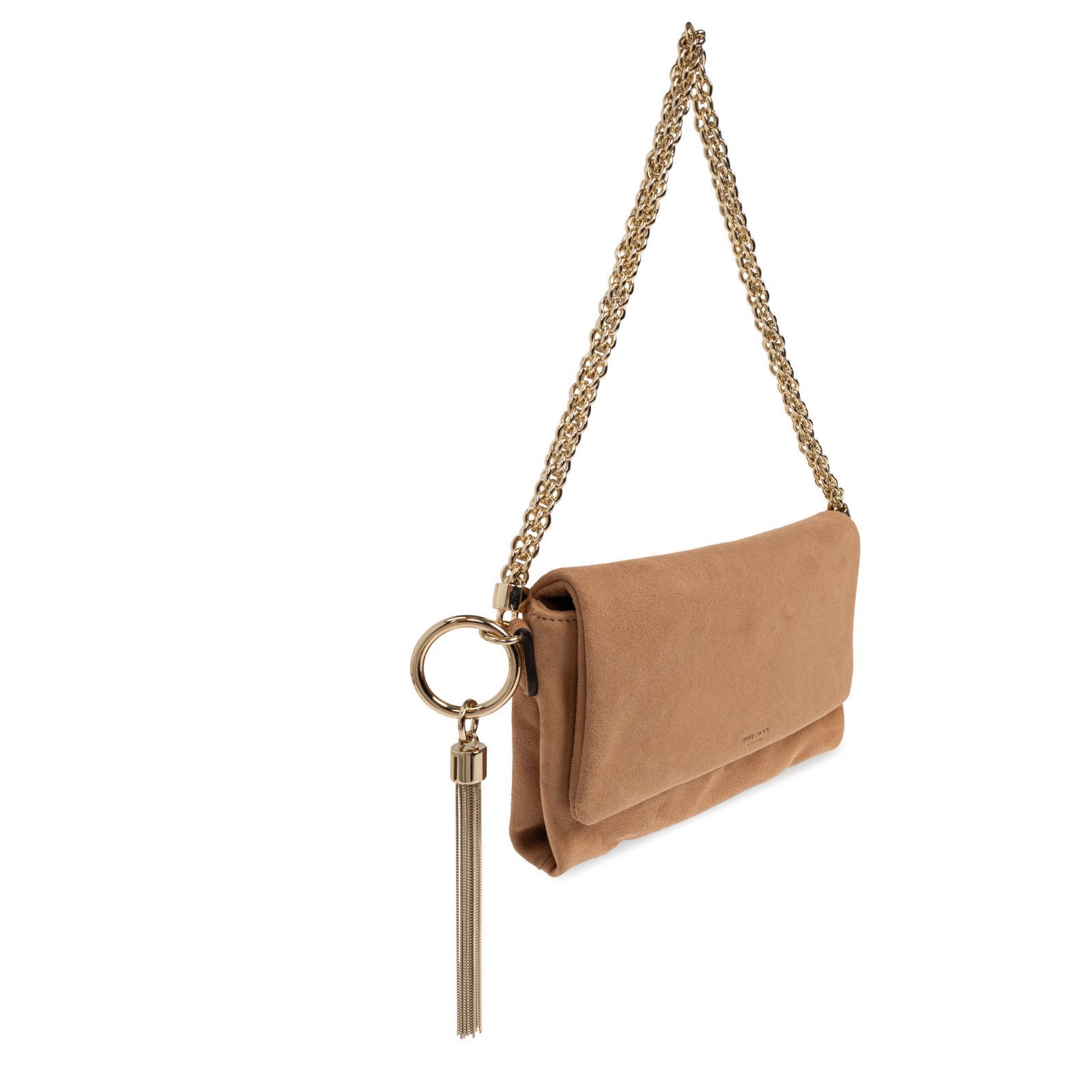 Jimmy Choo JIMMY CHOO Callie Flap Toffee Suede Shoulder Bag New & Authe Size ONE SIZE - 3 Thumbnail