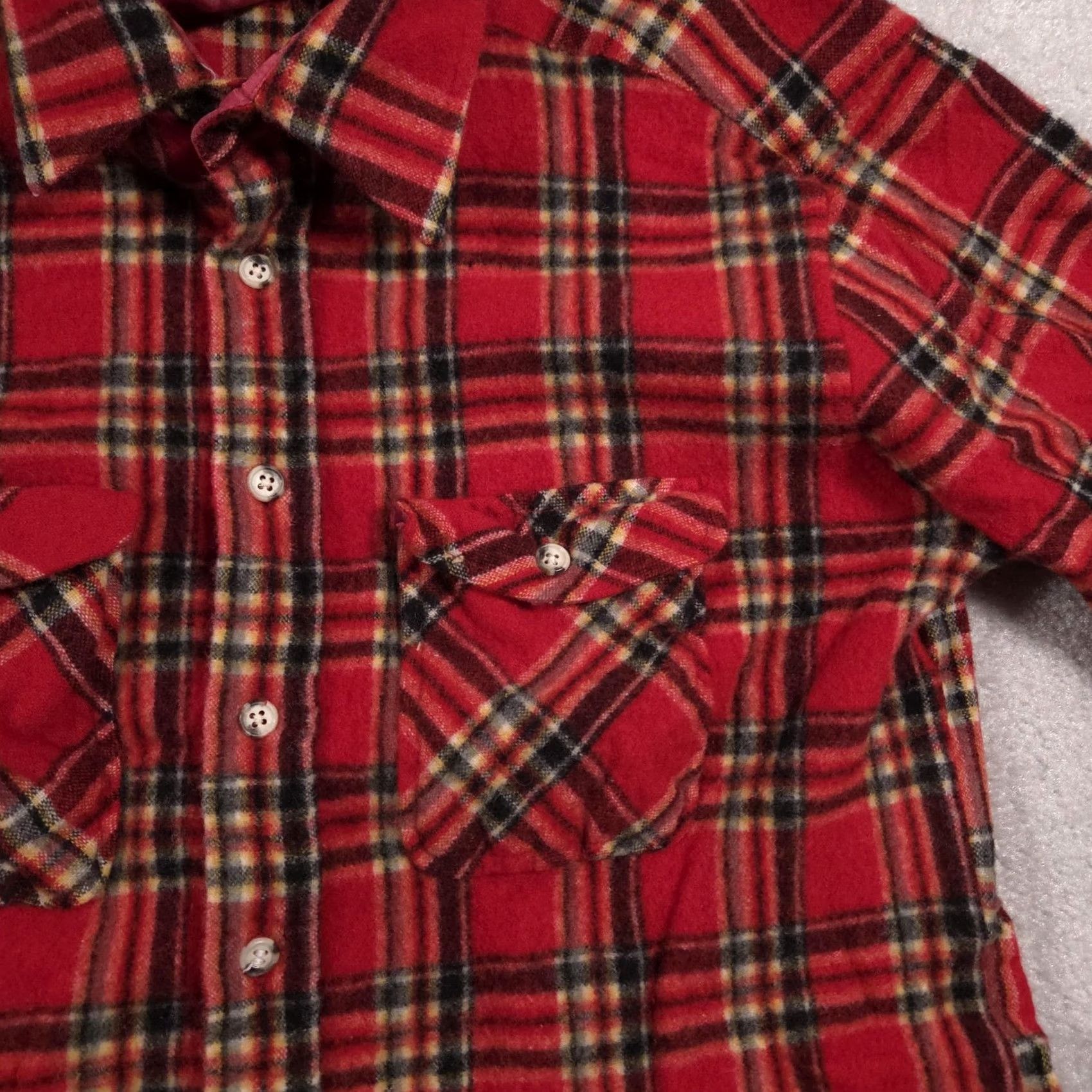 Vintage VINTAGE St Johns Bay Shirt Mens XL Plaid Wool Flannel Button Up Korea 90s Size US XL / EU 56 / 4 - 4 Thumbnail
