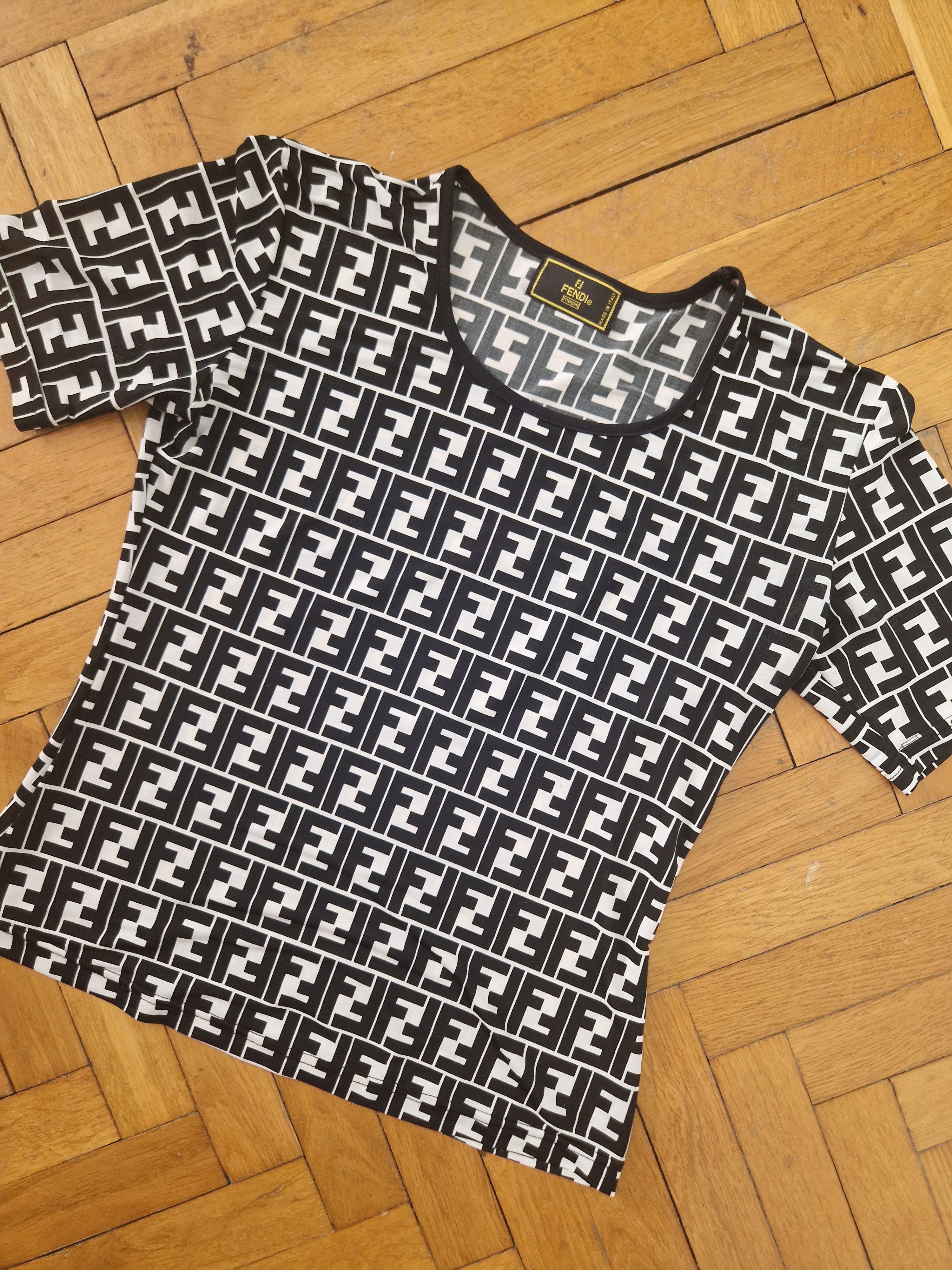 Fendi vintage zucca monogram top
