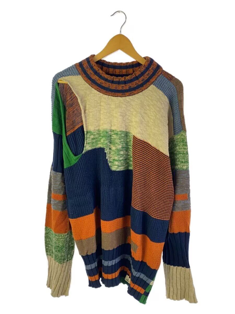 Reconstructed Patchwork Knit Sweater