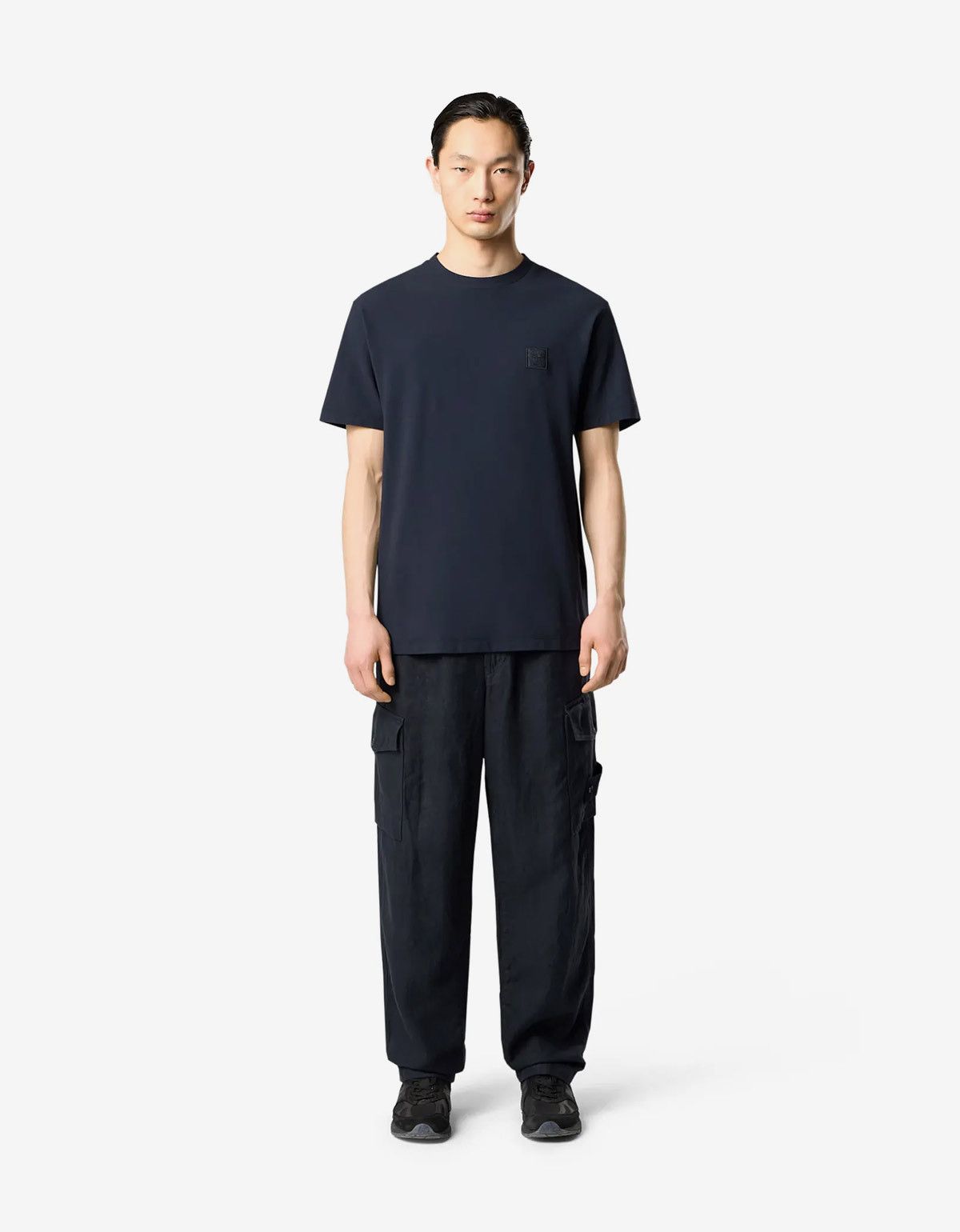 Stone Island Stone Island Ghost Navy Blue Compass Patch T-Shirt Size US M / EU 48-50 / 2 - 2 Thumbnail