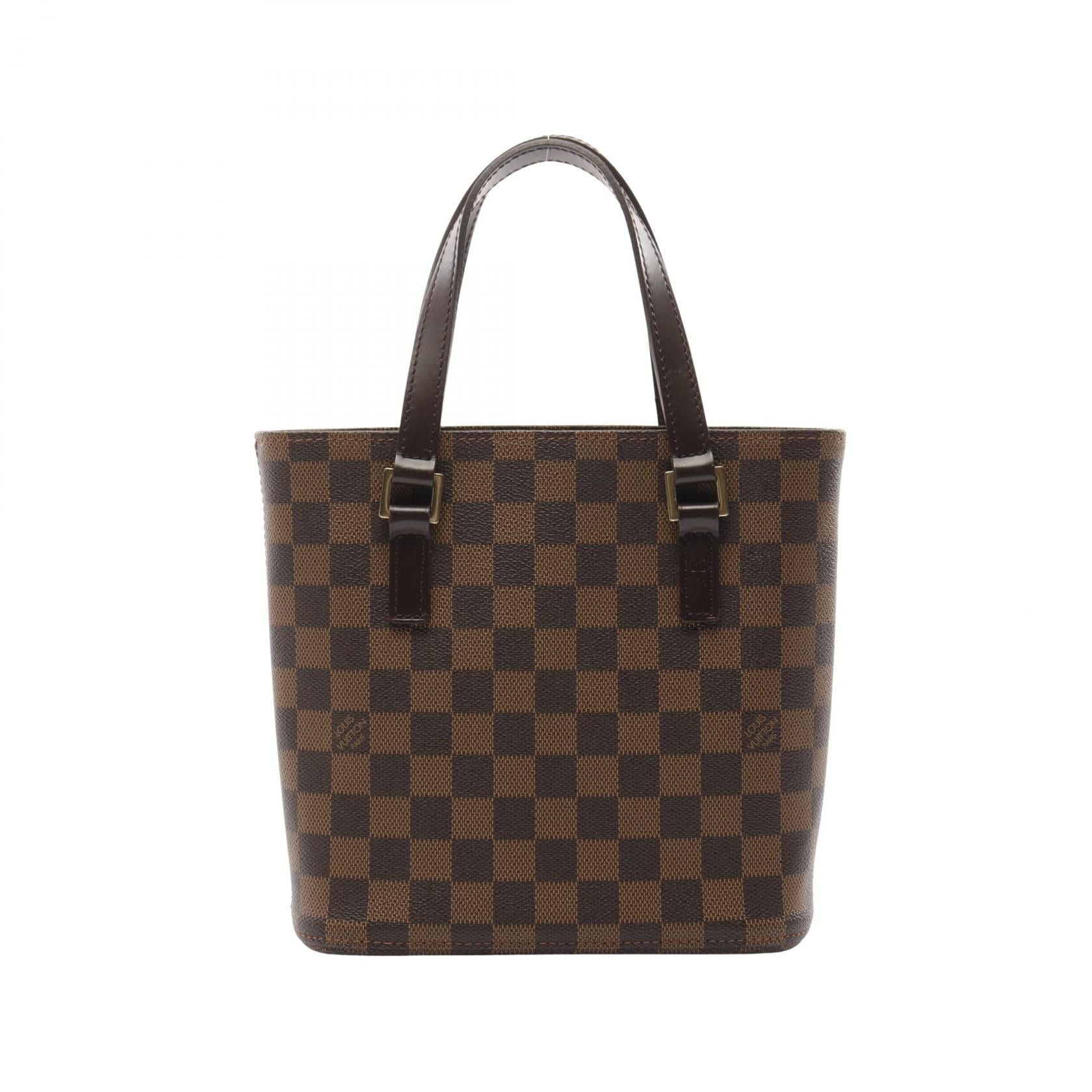 Louis Vuitton Louis Vuitton Vavin Pm Damier Ebene Handbag Leather Brown Size ONE SIZE - 1 Thumbnail