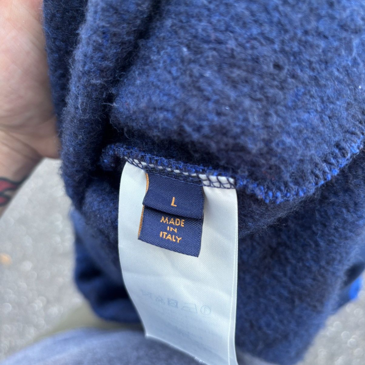 Louis Vuitton Louis Vuitton Blue Monogram Jacquard Cotton Size US L / EU 52-54 / 3 - 3 Thumbnail