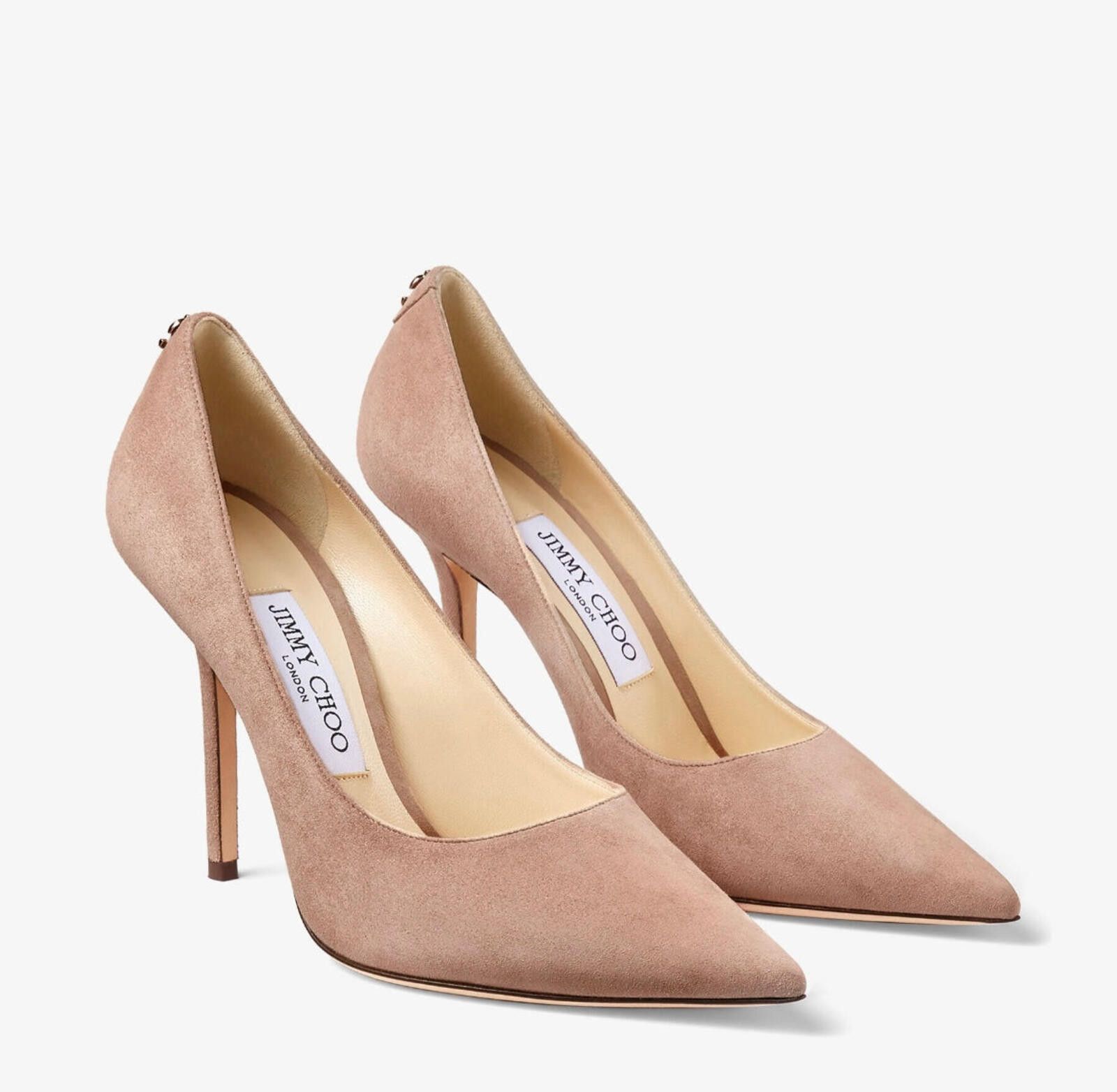 Jimmy Choo Jimmy Choo Love Suede Pumps Size US 7.5 / IT 37.5 - 2 Thumbnail