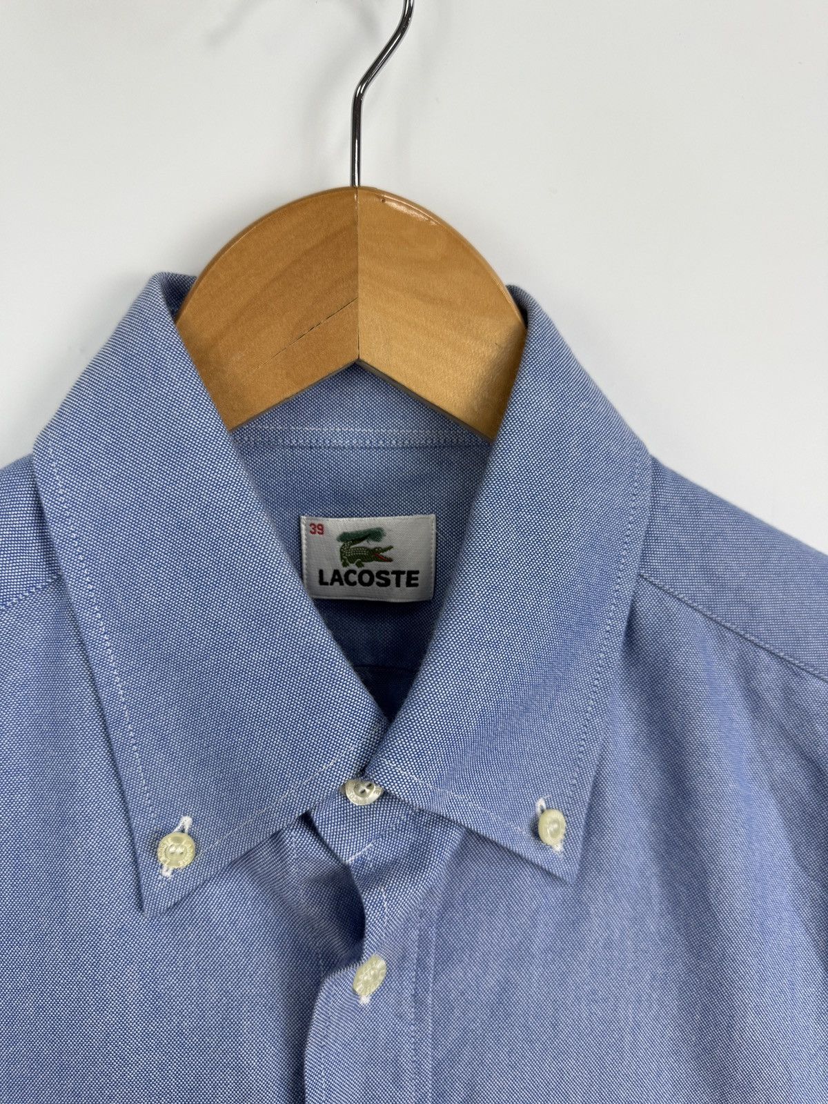 Lacoste 🇫🇷 Vintage 90s Lacoste Shirt Made in France Retro Rare Hype Size US M / EU 48-50 / 2 - 5 Thumbnail